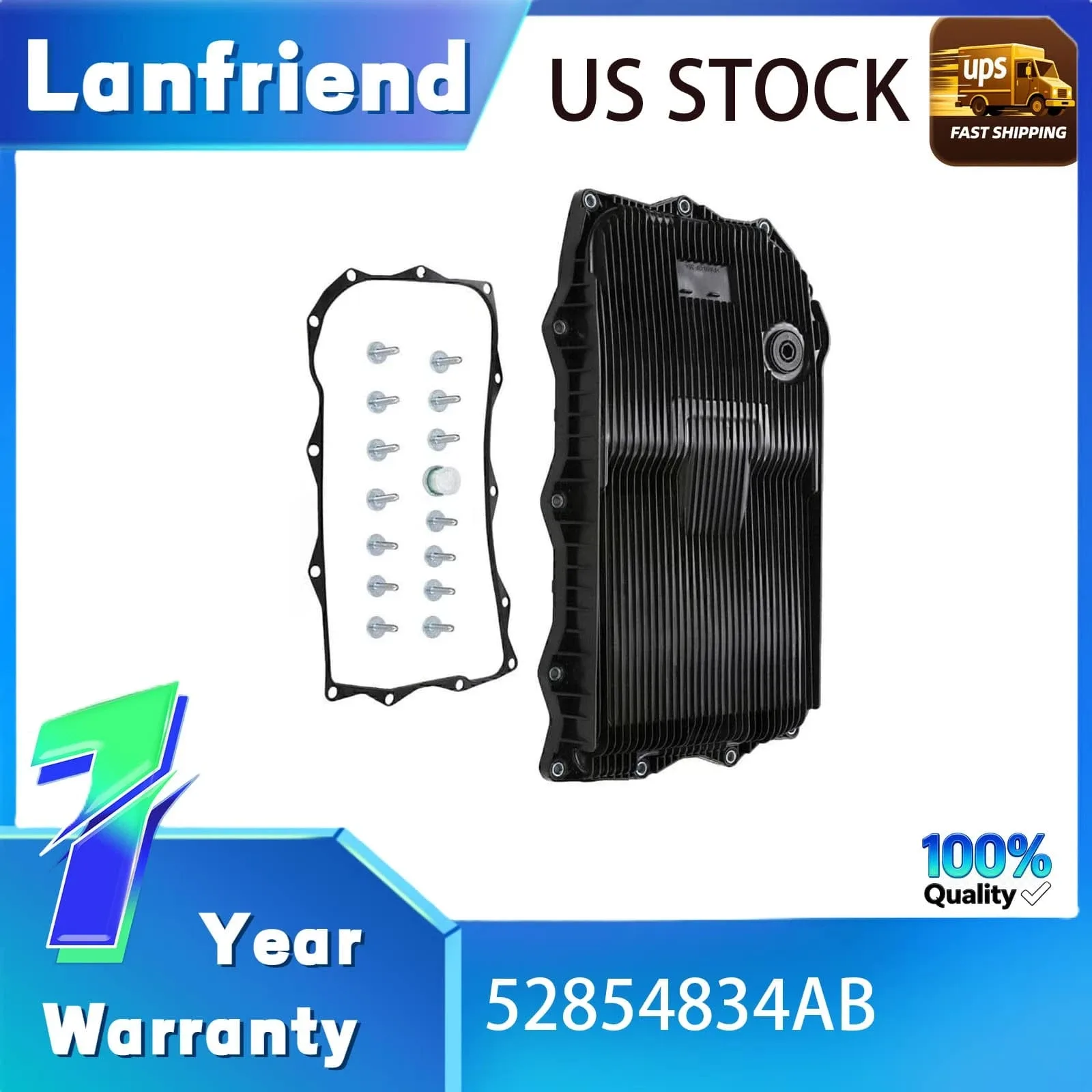 Trans Oil Pan Kit With Gasket Fits Jeep Grand Cherokee 2016-2019 Gearbox