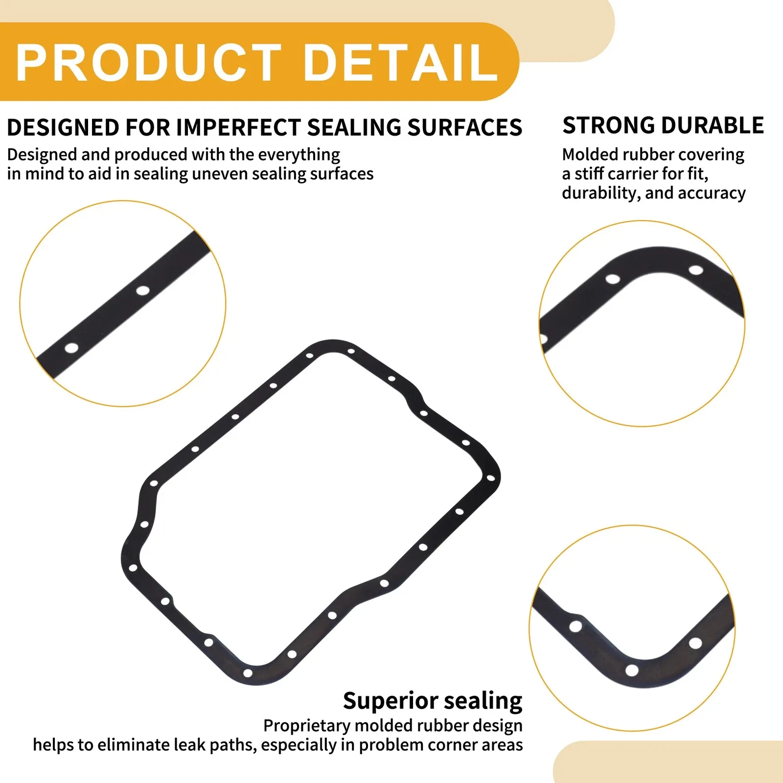 No.FN0121500 Car Oil Pan Gasket for Mazda 3 2004-2012 1 Pcs image 4