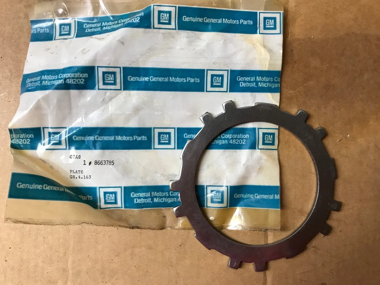 1996-2002 Camaro/Firebird Forward Clutch Apply Plate MPN 8663785