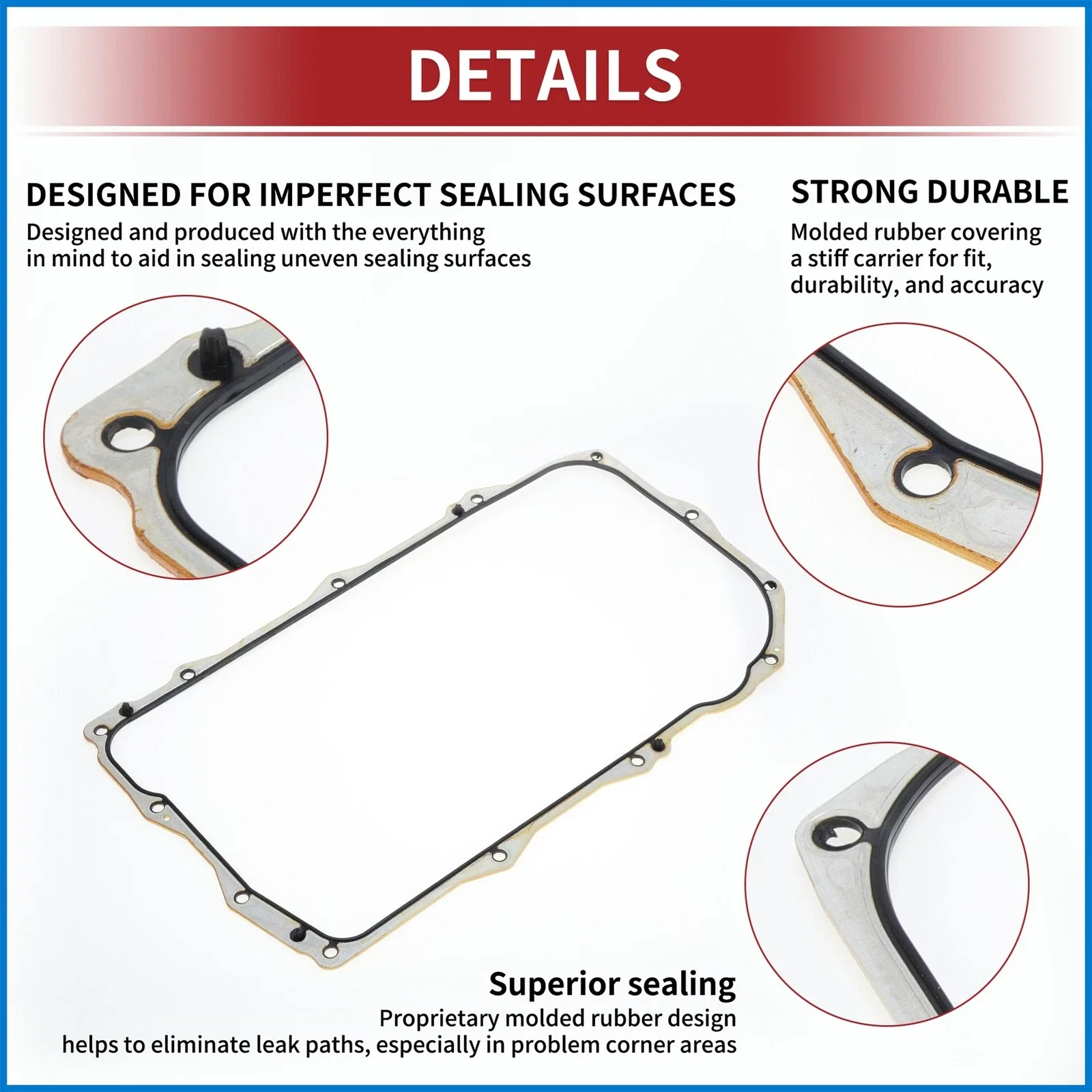 68362042AA Oil Pan Gasket for Jeep Wrangler 18-24 fit for Jeep Gladiator 20-24 image 4