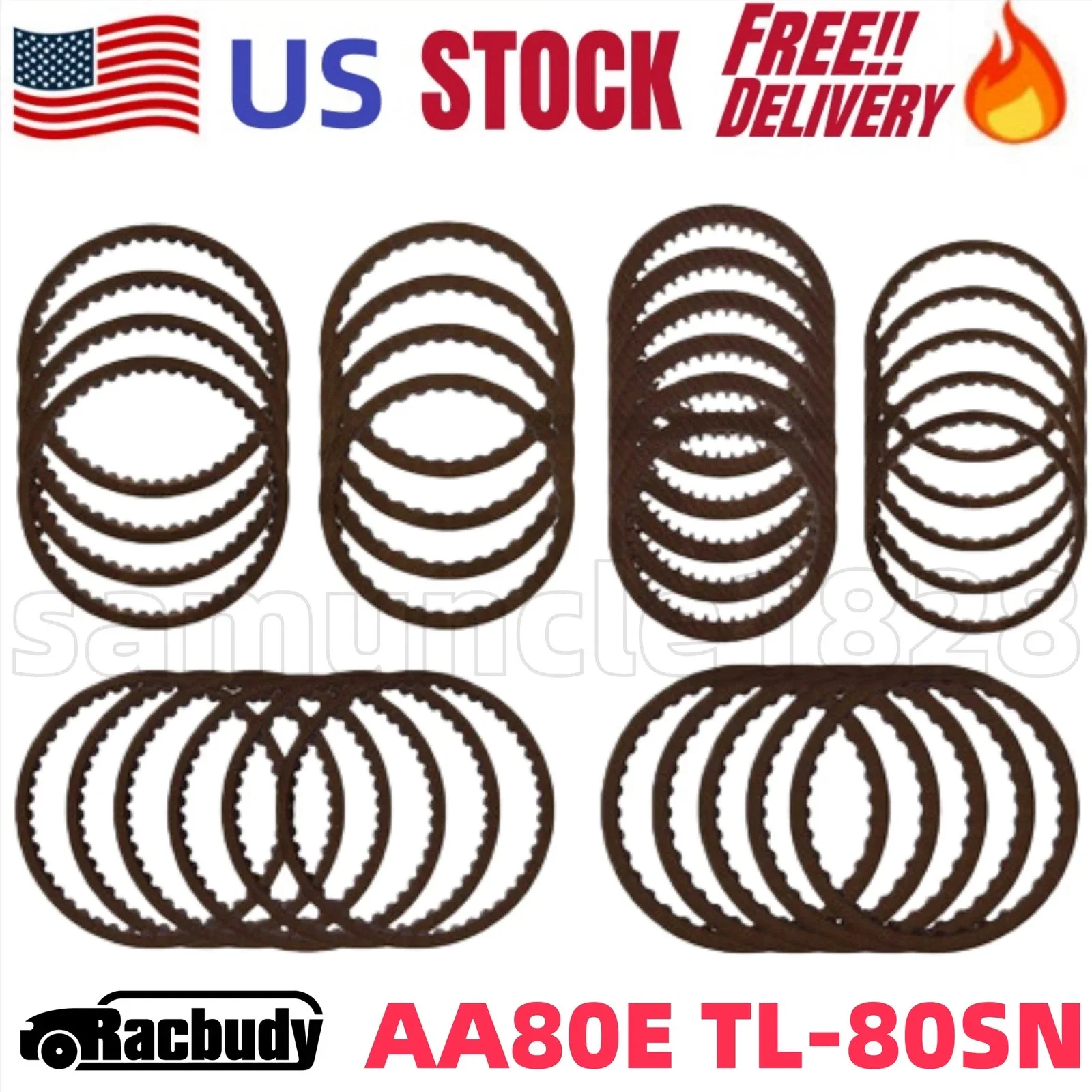 2008-2014 Lexus GS460 LS460 AA80E Friction Clutch Plates Kit (AA80E/TL-80SN)
