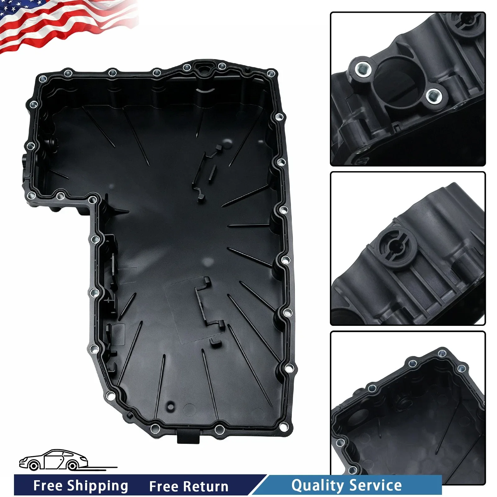 Audi Transmission Oil Pan 0CK-321-359-M / 0CK-321-359-D (fits select 2016–2019 A4/A5/A6)