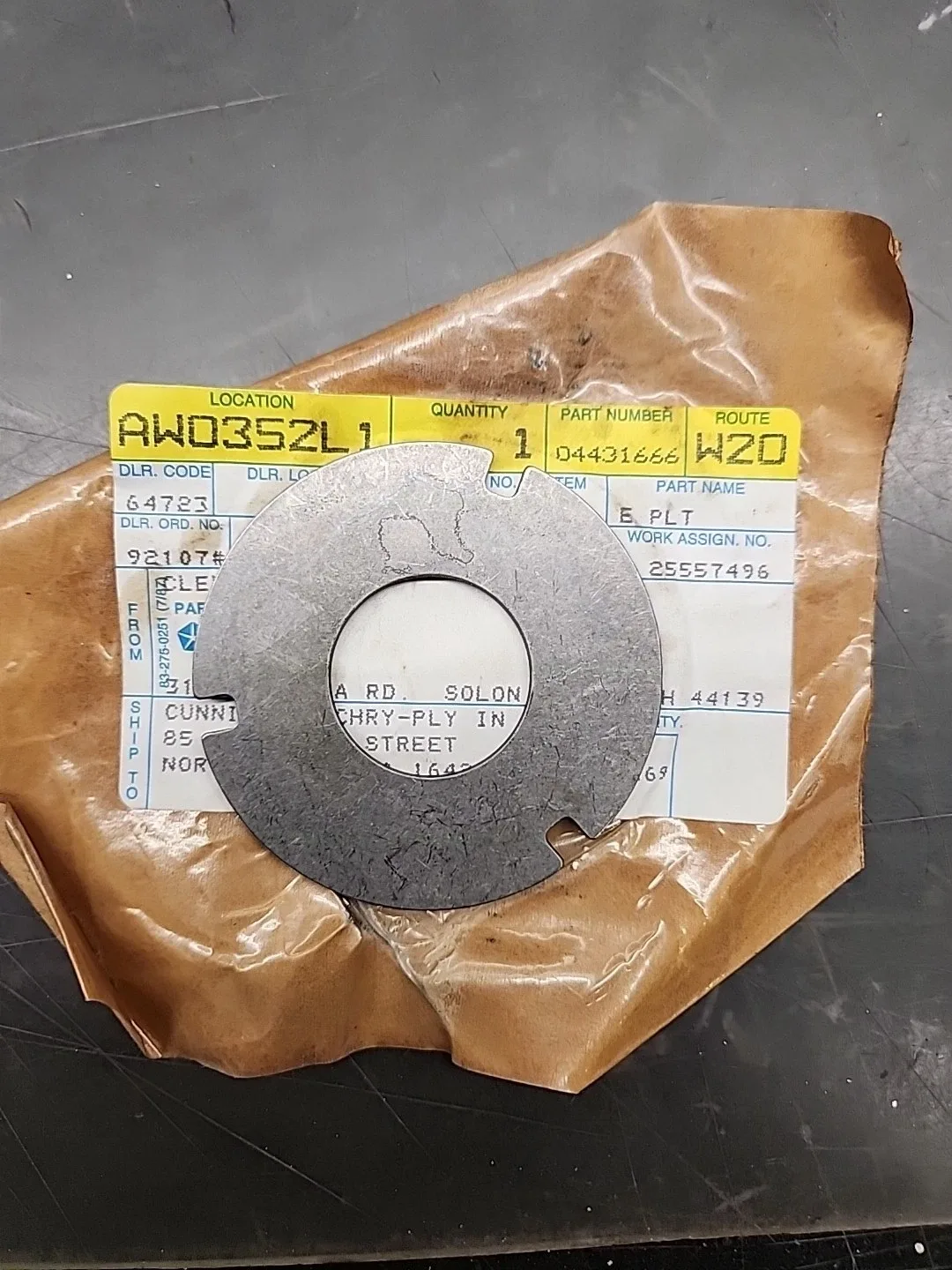 Mopar 04431666 Overdrive Transmission Clutch Plate
