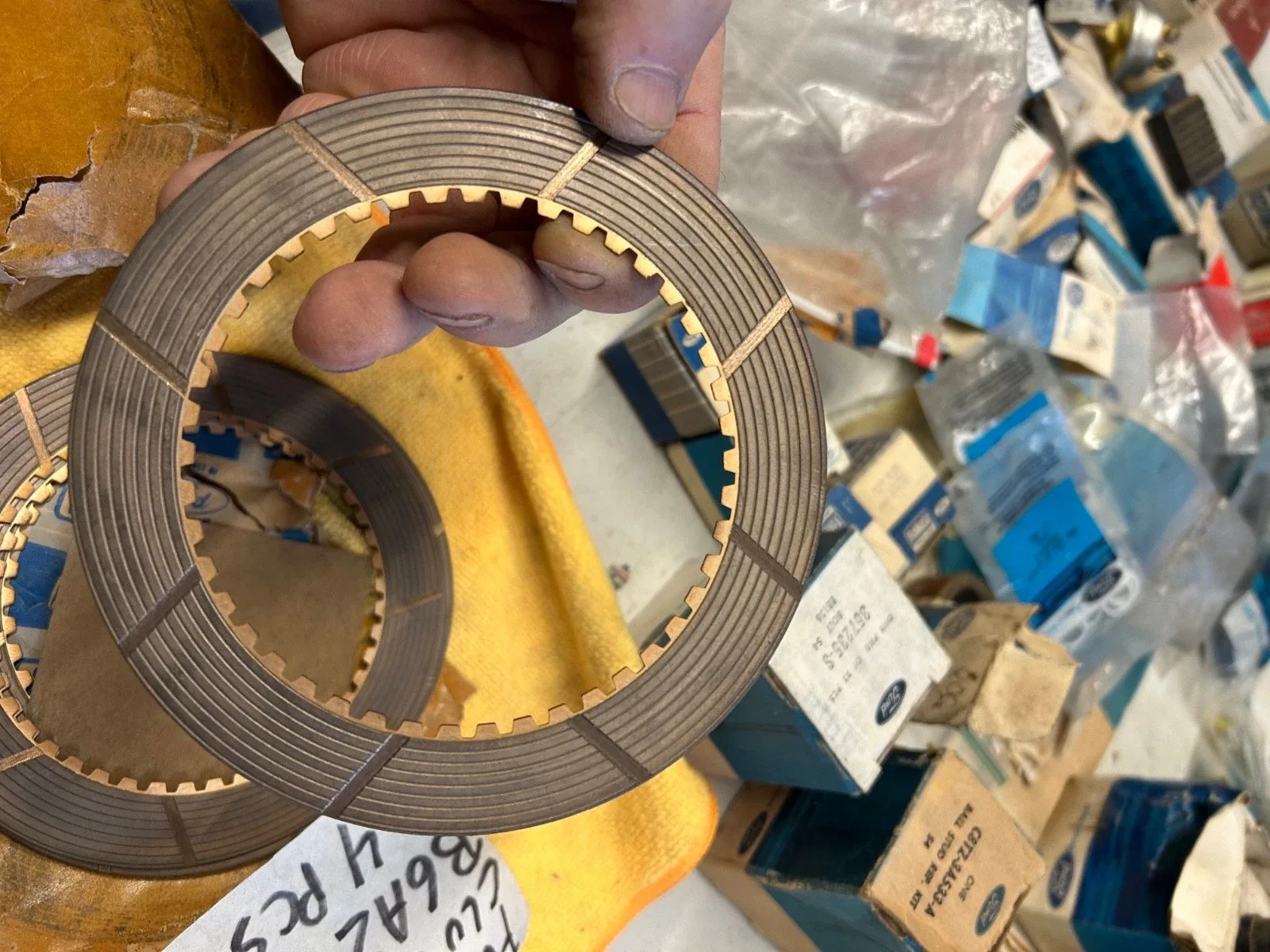 1955 Ford 3-Speed Front Friction Plates B6AZ-7B164-A (Set of 4) image 2