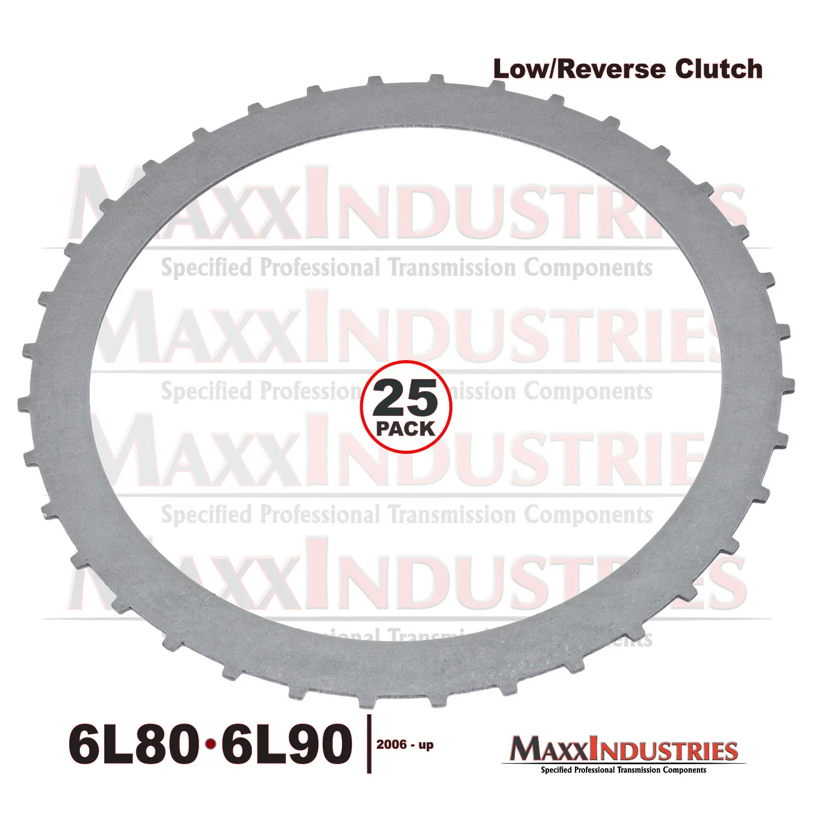 6L80 6L90 Transmissi​on Steel Clutch Plates Low-Rev Clutch 25-Pack .068" 36T image 3
