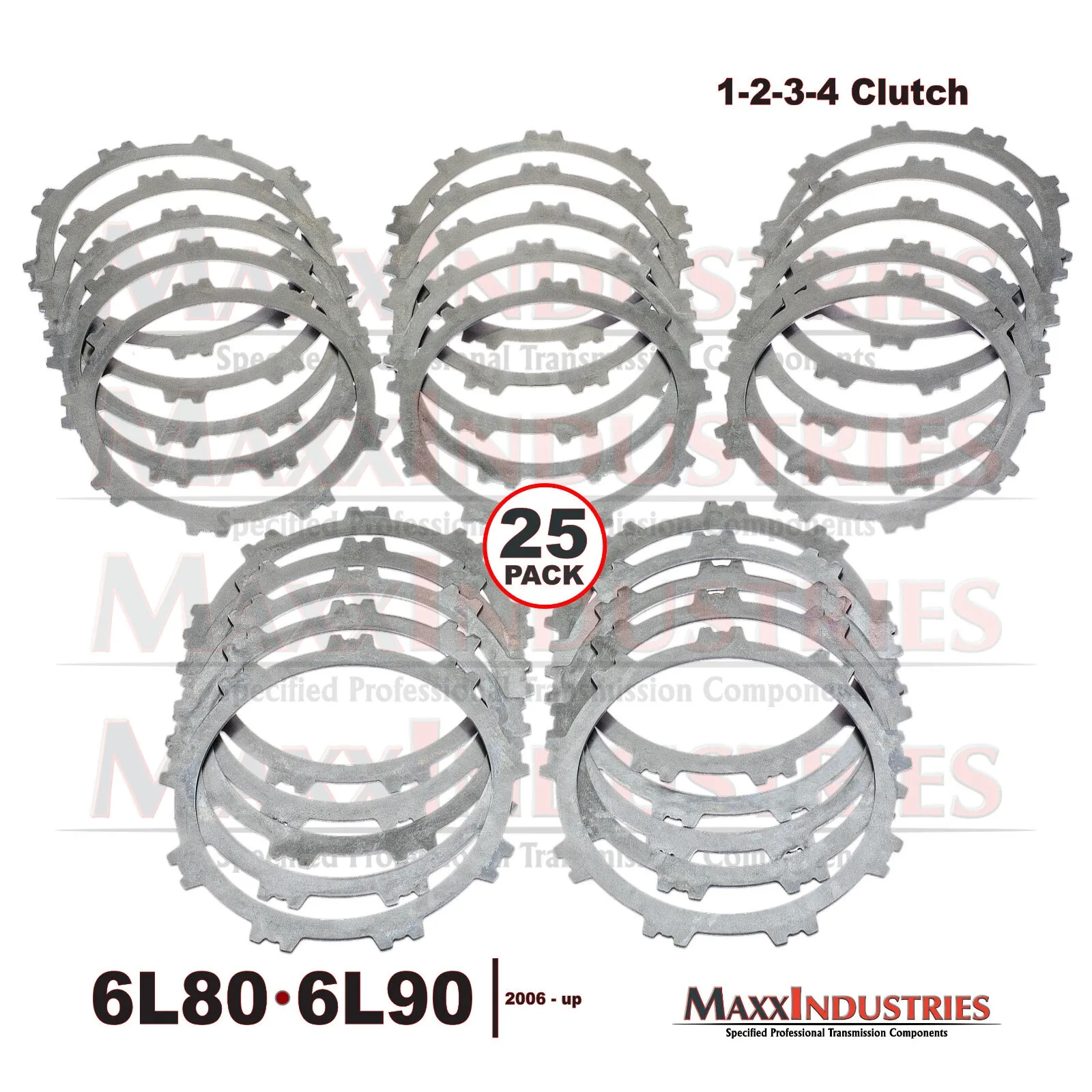 2006-USP 6L80/6L90 Transmission Steel Clutch Plates 25-Pack MPN 511188 image 2