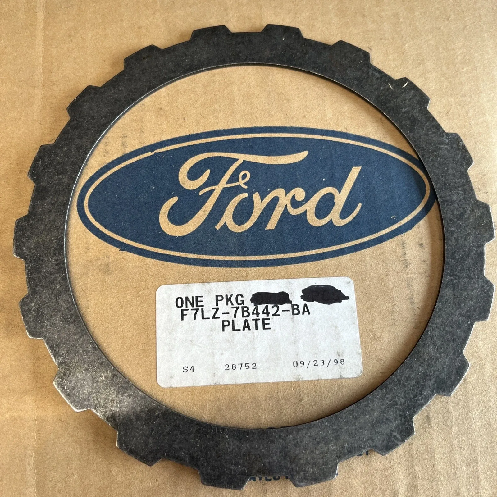 Ford Steel Driven Clutch Plate F7LZ-7B442-CA image 3