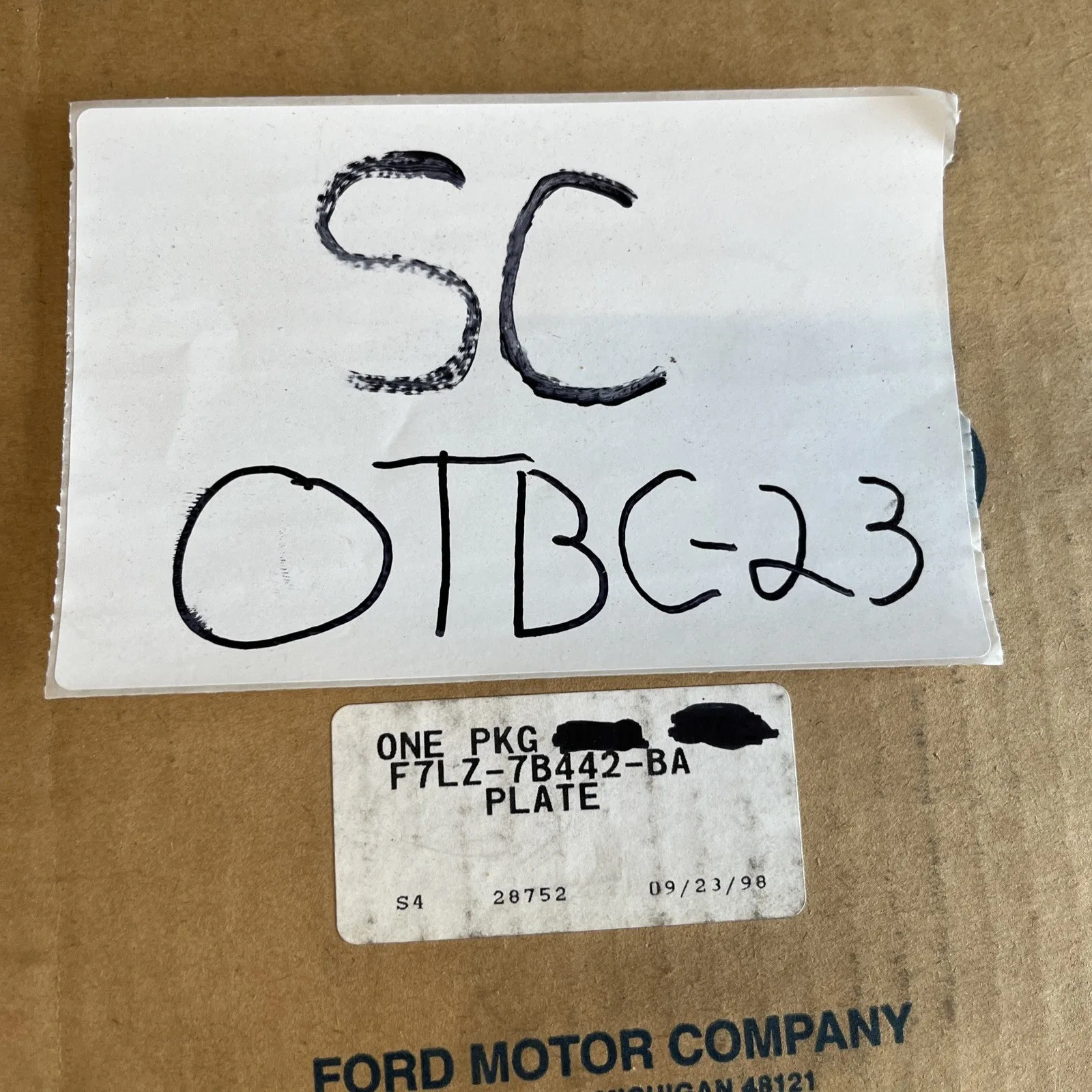 Ford Steel Driven Clutch Plate F7LZ-7B442-CA