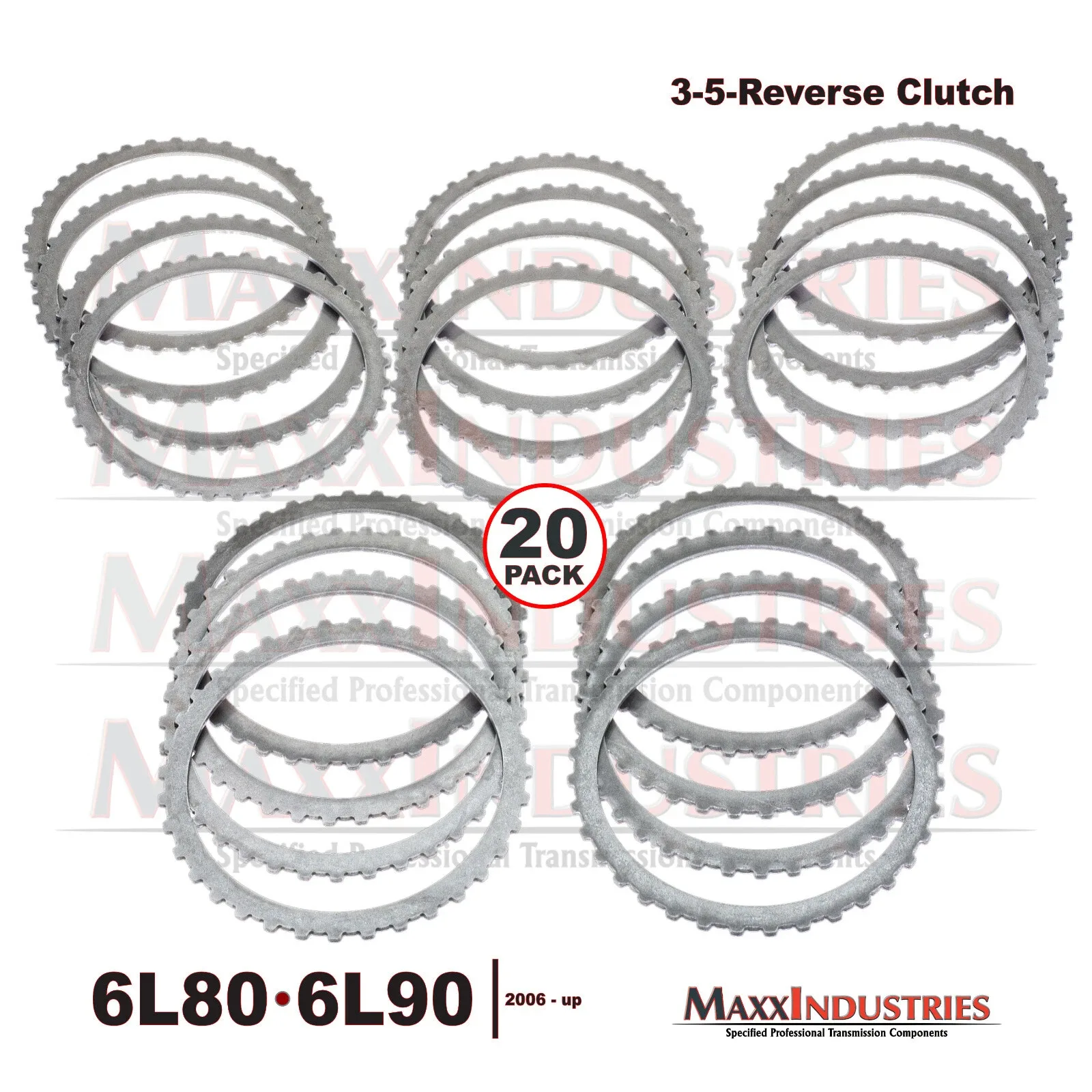 6L80/6L90 Steel Clutch Plates 3-5-REV 20-Pack .106" 36T - MPN 511187 image 2