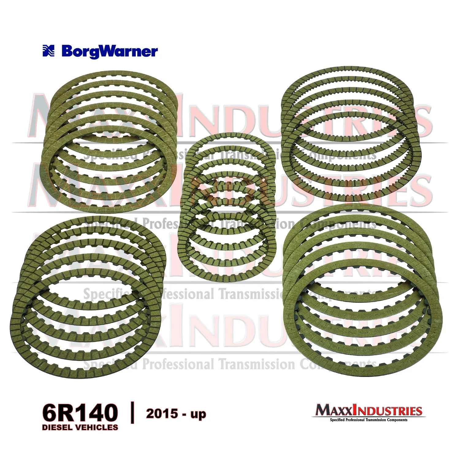 6R140 Transmission Friction Clutch Kit High Energy 2015-up - Diesel Applications image 2