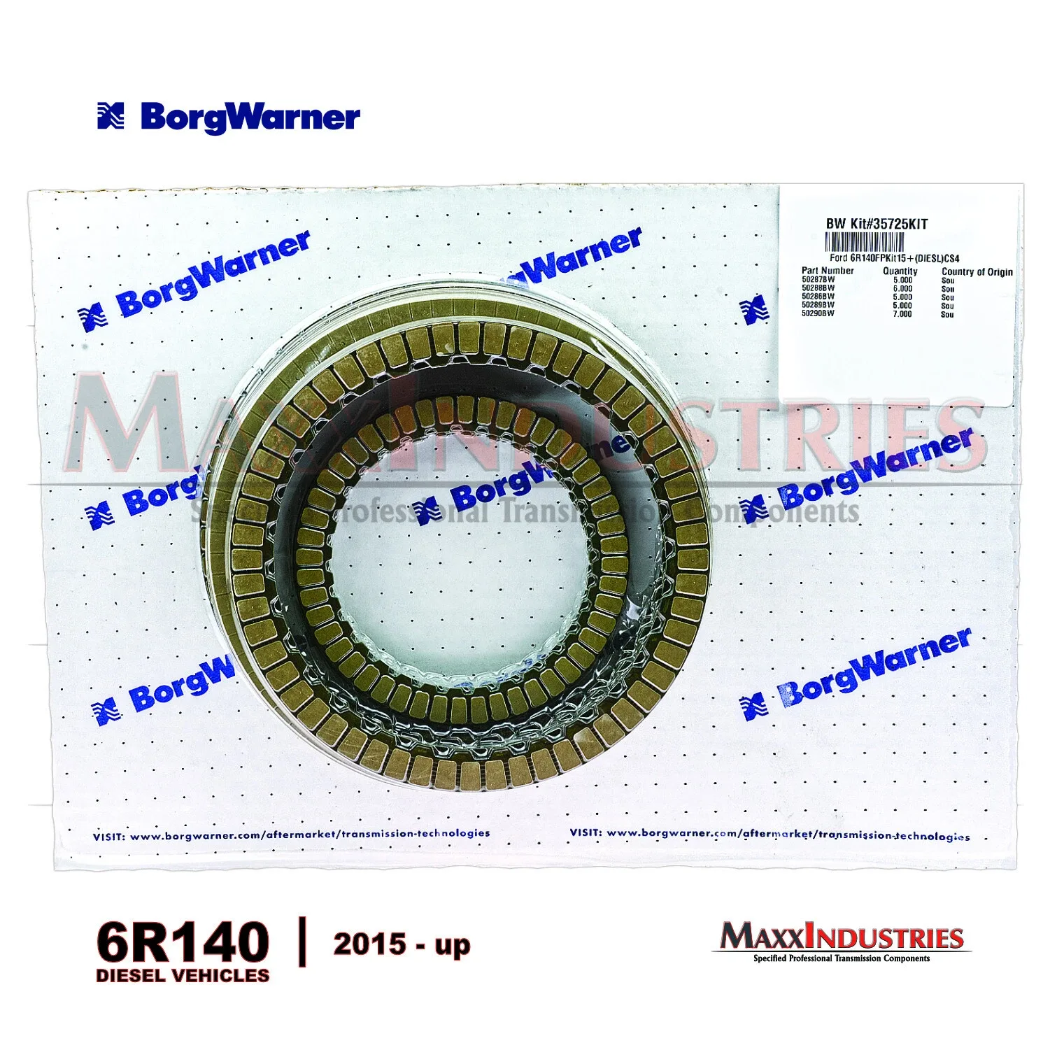 6R140 Transmission Friction Clutch Kit High Energy 2015-up - Diesel Applications image 4