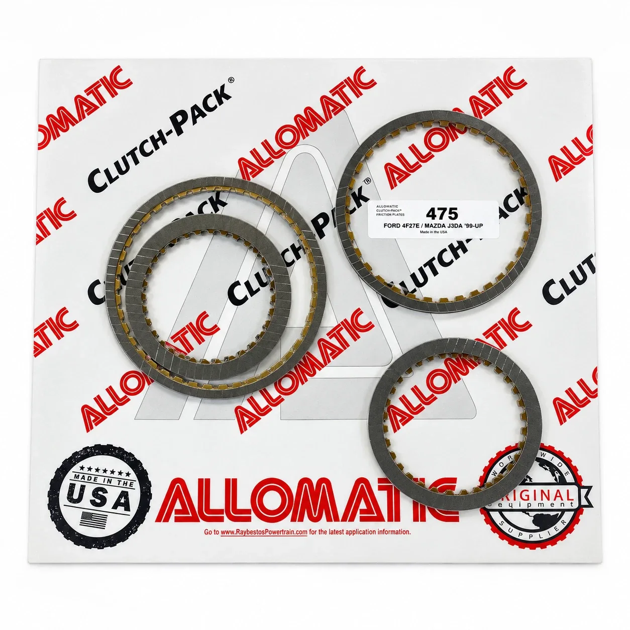 4F27E / FN4A-EL Friction Clutch Plate Kit 133752 (99-UP) for Ford Focus, Mazda 3, Mazda 6