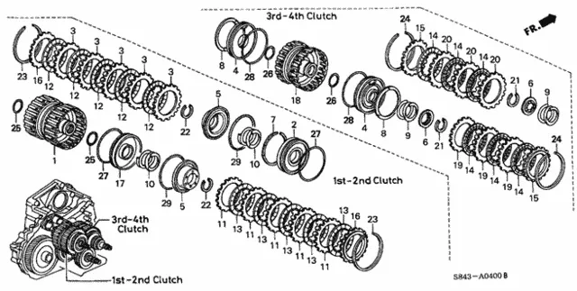1998-2002 Honda Accord Clutch Plate 22543-PAX-003