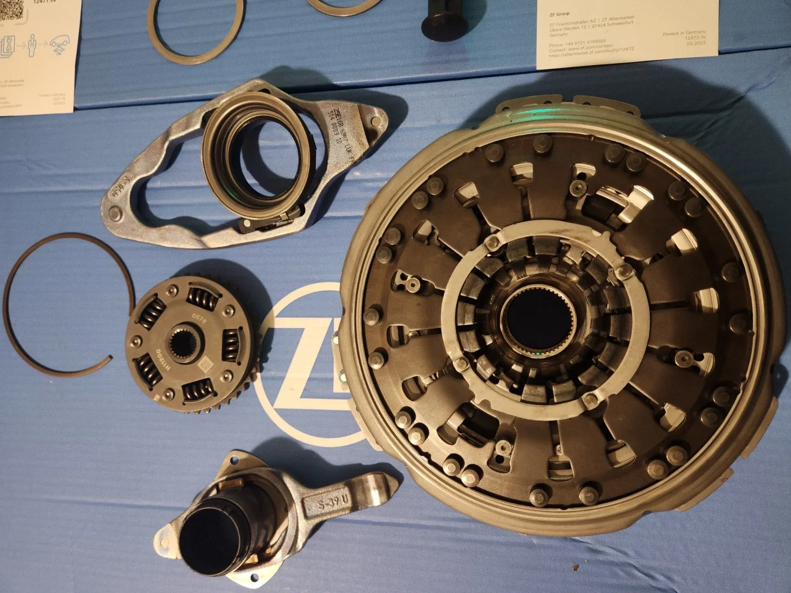 2007–2014 Audi DQ200 (0AM) 7‑speed Clutch Set ZF‑SACHS MPN 3000.943.001 image 2