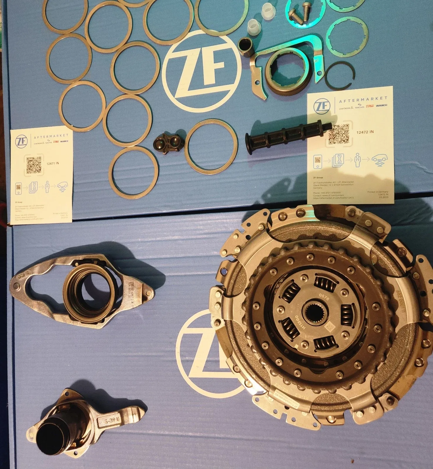 2007–2014 Audi DQ200 (0AM) 7‑speed Clutch Set ZF‑SACHS MPN 3000.943.001 image 4