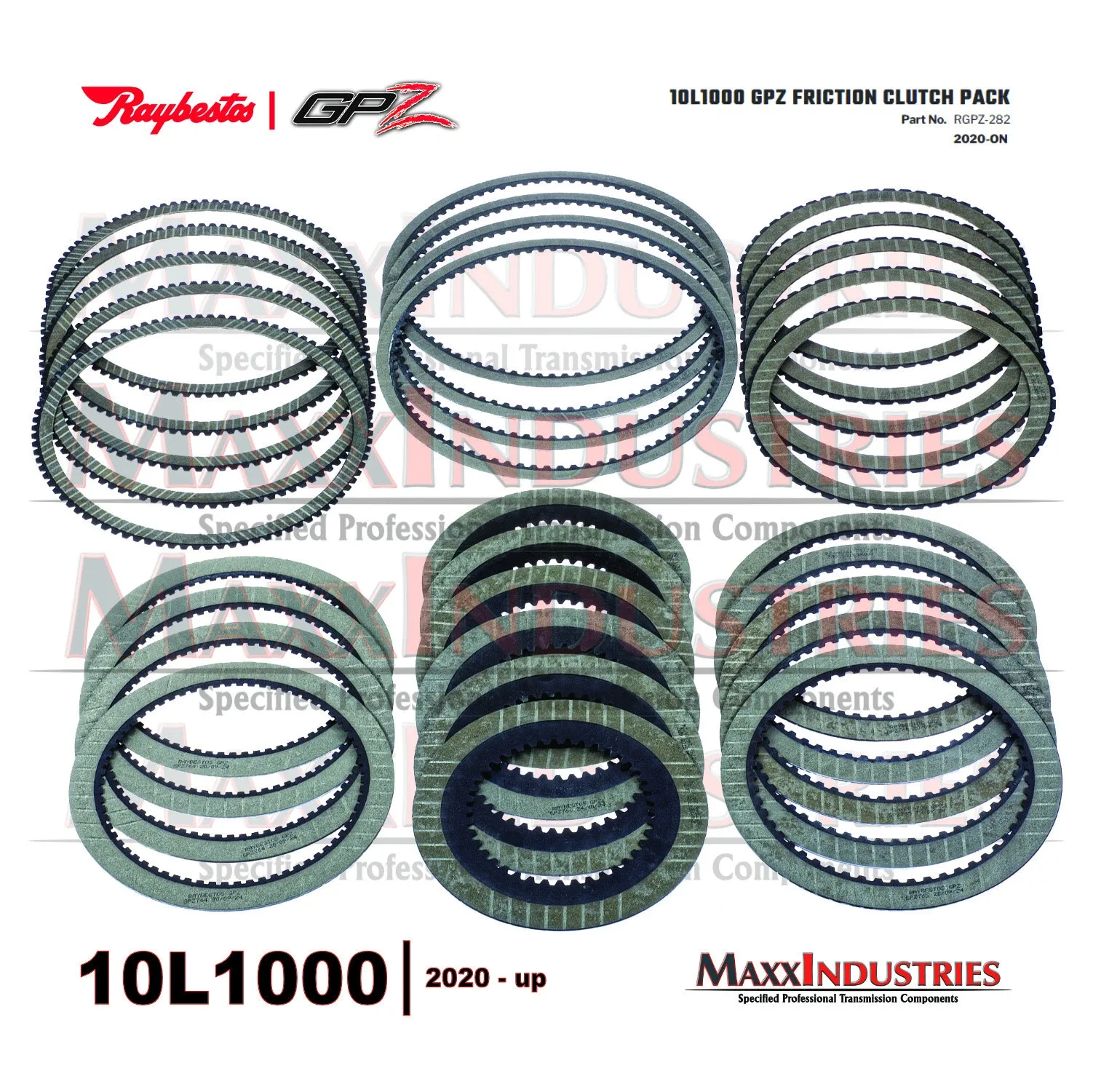 2020‑up Duramax 10L1000 Clutch Kit Raybestos RGPZ-282 image 2