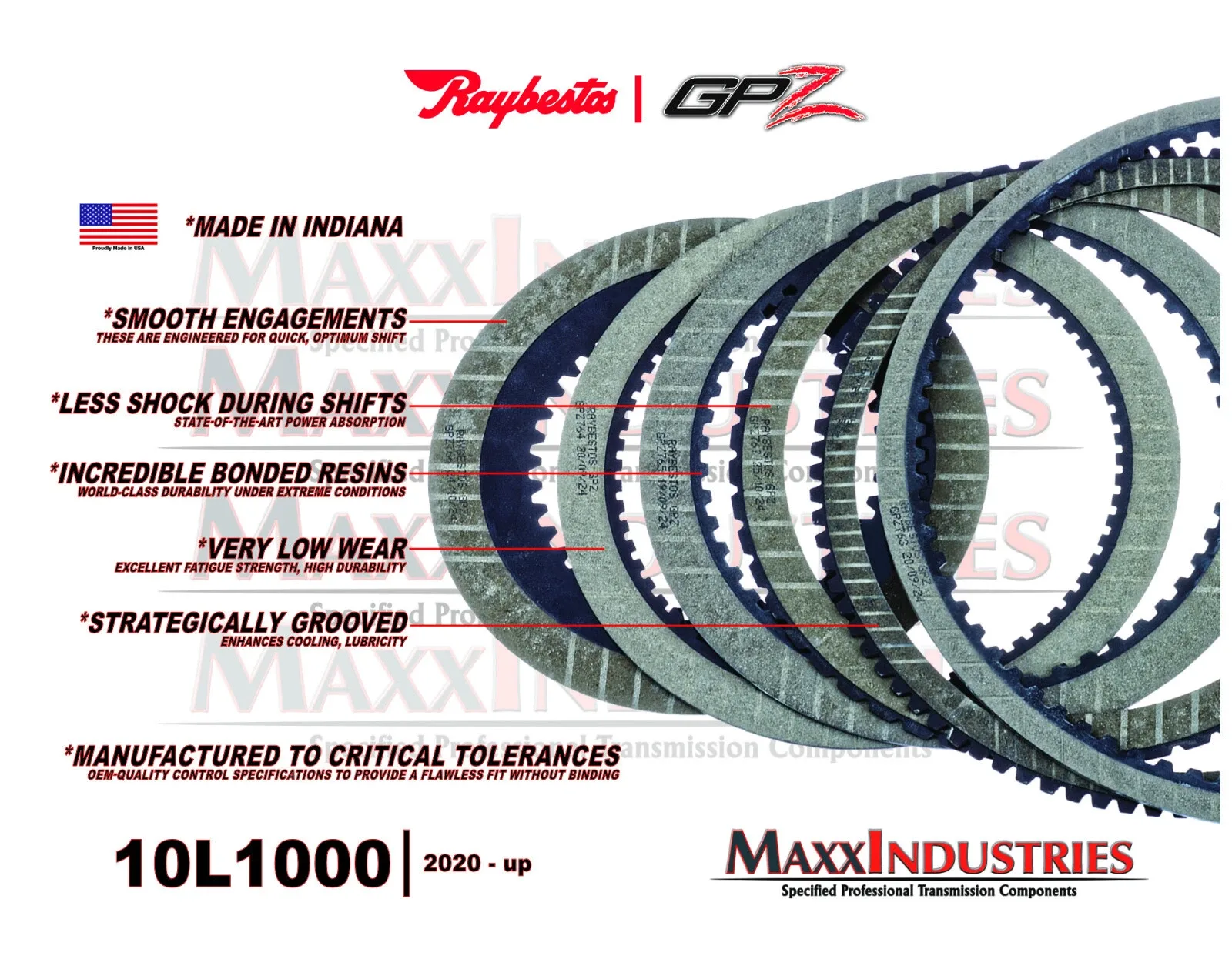 2020‑up Duramax 10L1000 Clutch Kit Raybestos RGPZ-282 image 3