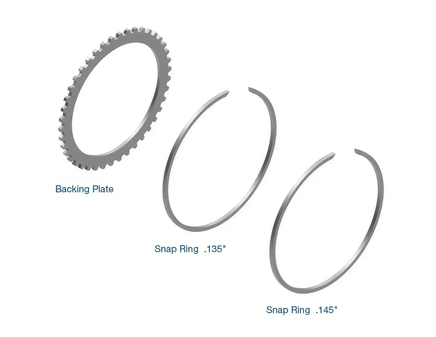 62TE Low Clutch Backing Plate Kit — Sonnax 92835-LSK