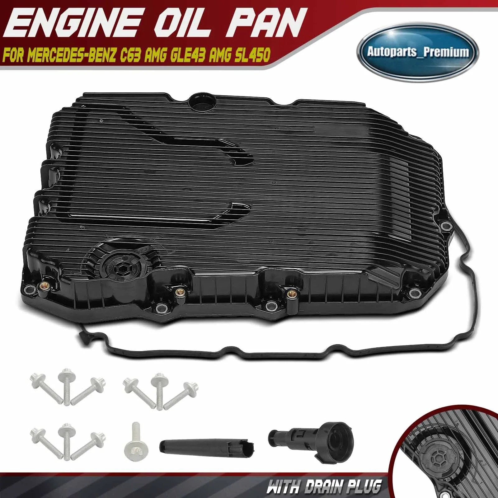 Transmission Oil Pan for Mercedes-Benz C63 AMG GLE43 AMG SL450 SLC300 S560 S450
