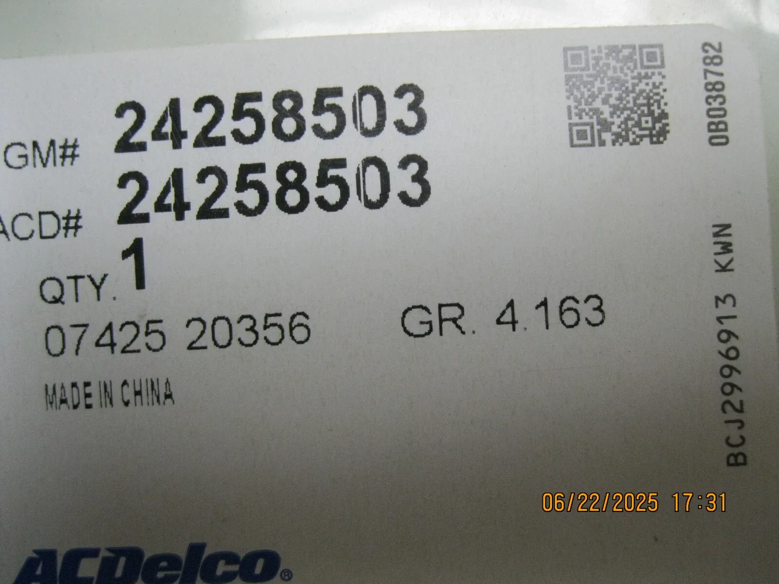 ACDelco 24258503 Automatic Transmission Clutch Plate image 3
