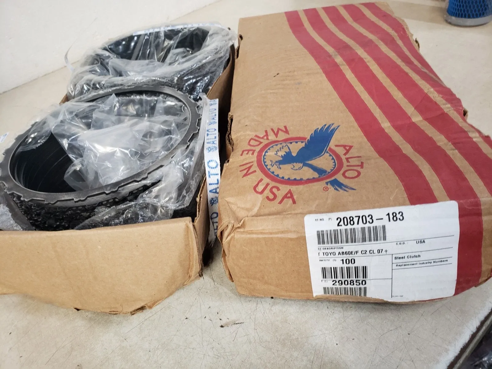 Alto Steel Clutch Plate AB60E/F C2 CL (208703-183) - Lot of 100