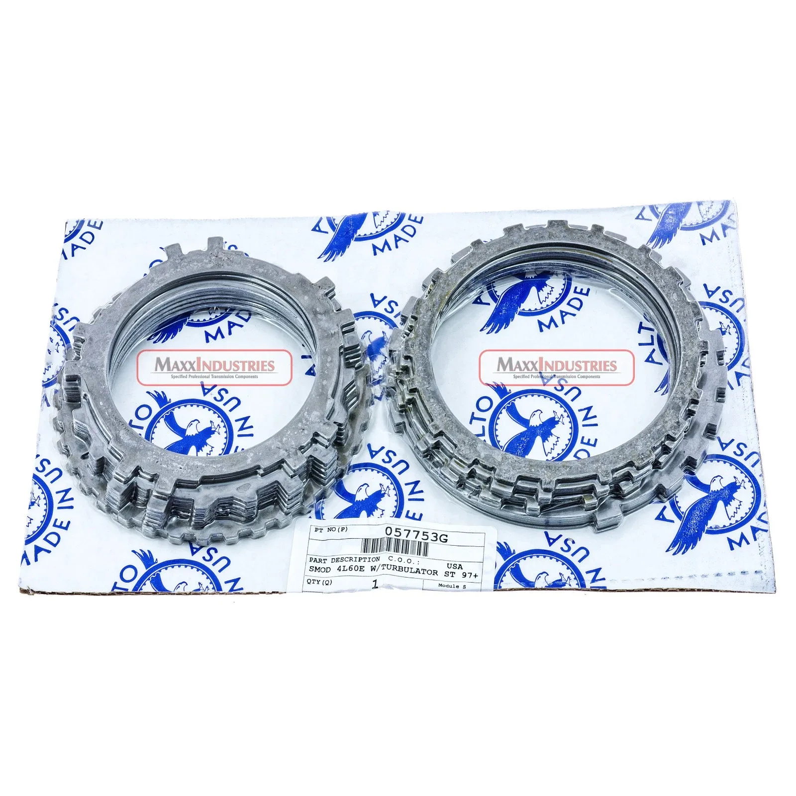 4L60E Alto 21-Plate Steel Clutch Set Rebuild Kit 057753G image 3