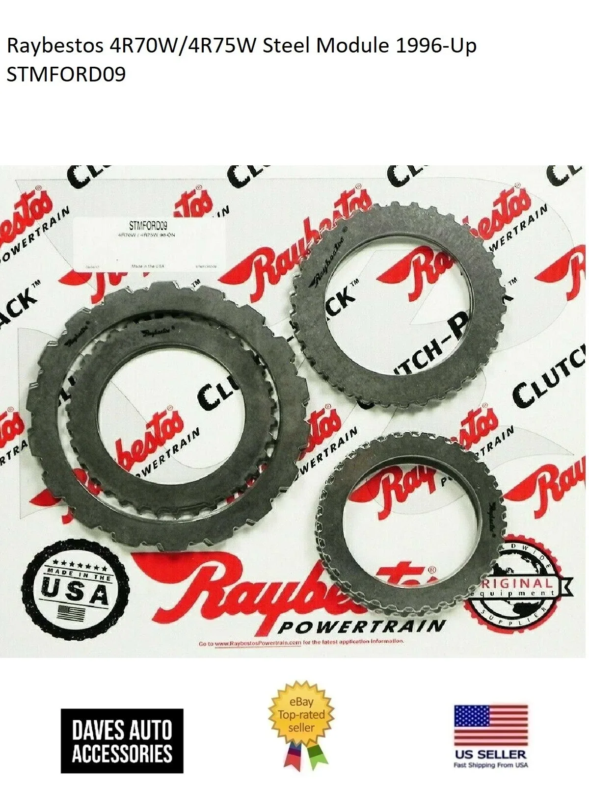 1996-Up Ford 4R70W/4R75W Steel Module Clutch Plate Set