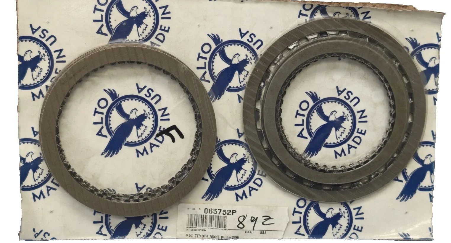 Toyota A540E / A541E Friction Clutch Plate Kit 065752P (1988‑On) image 2