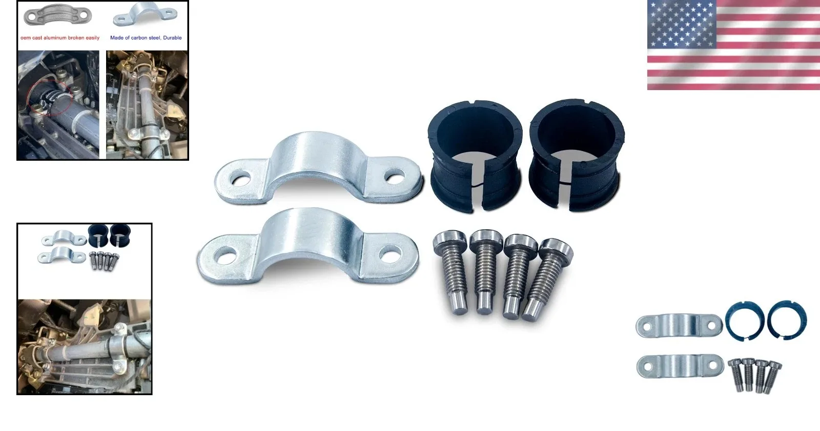 Shift Tube Clamps & Bushings Set - Automatic Transmission Shift Tube Clamps image 2