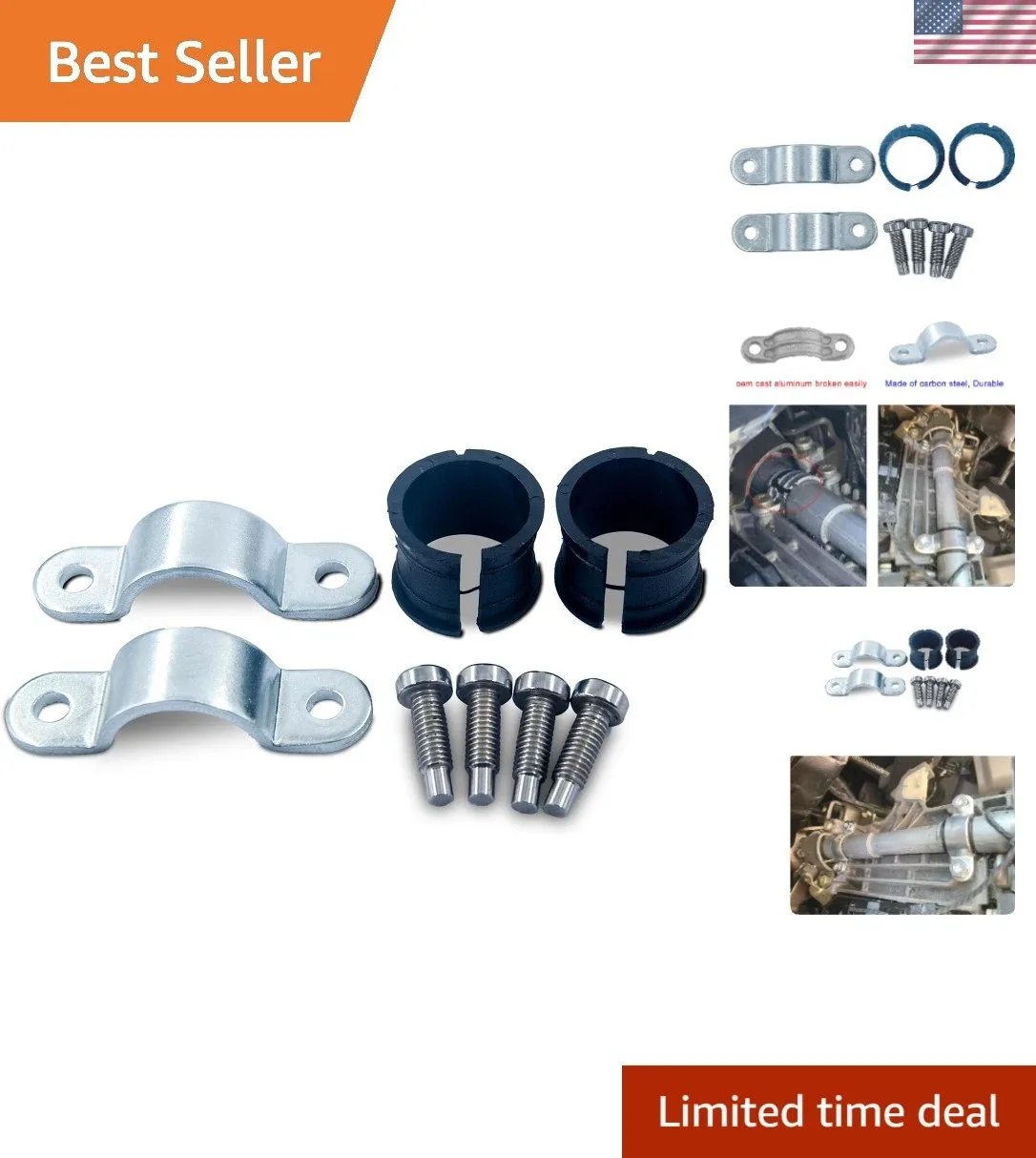 Shift Tube Clamps & Bushings Set - Automatic Transmission Shift Tube Clamps