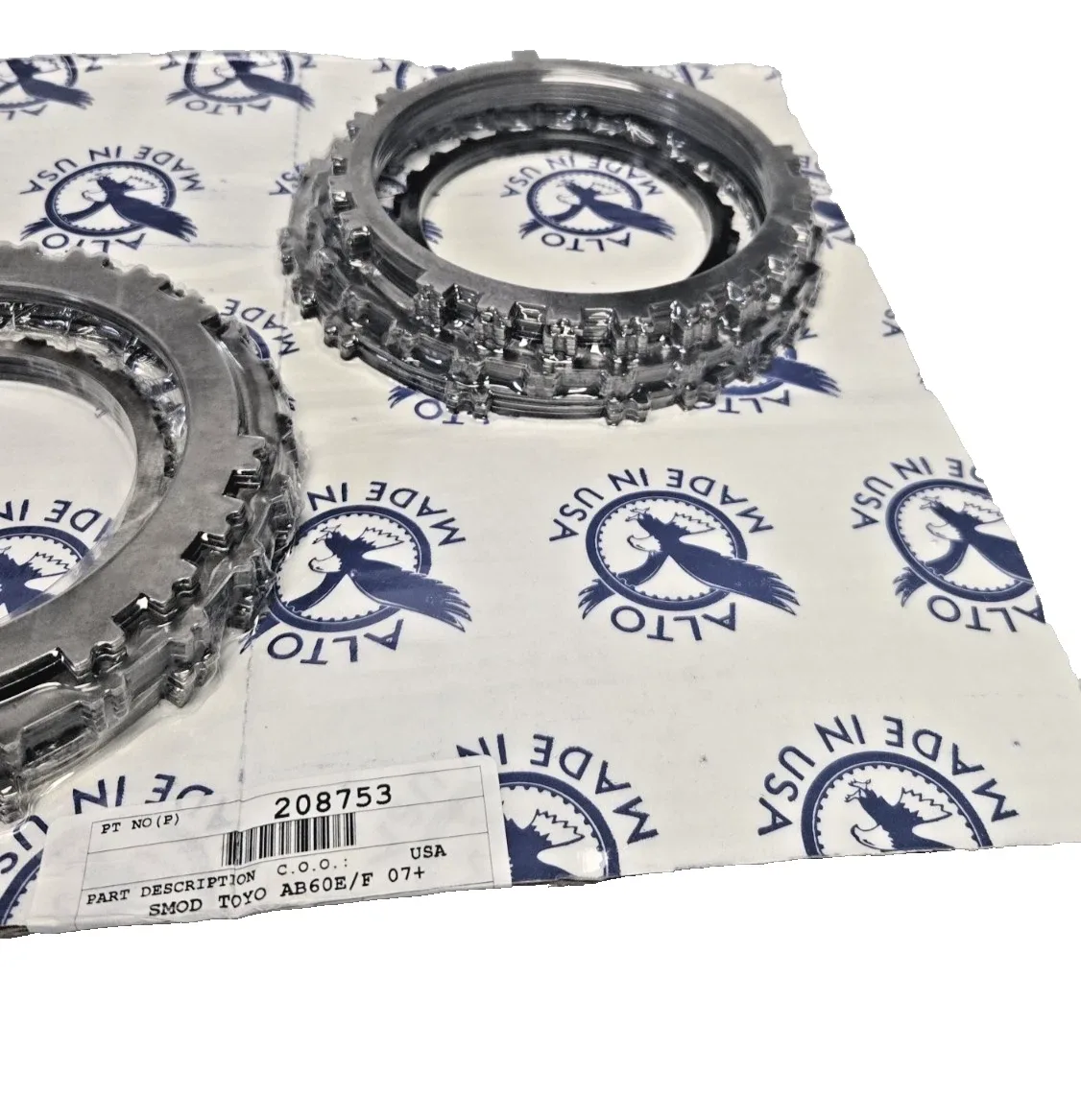 2007-ON Toyota AB60E/AB60F Steel Clutch Plates Kit by Alto image 2