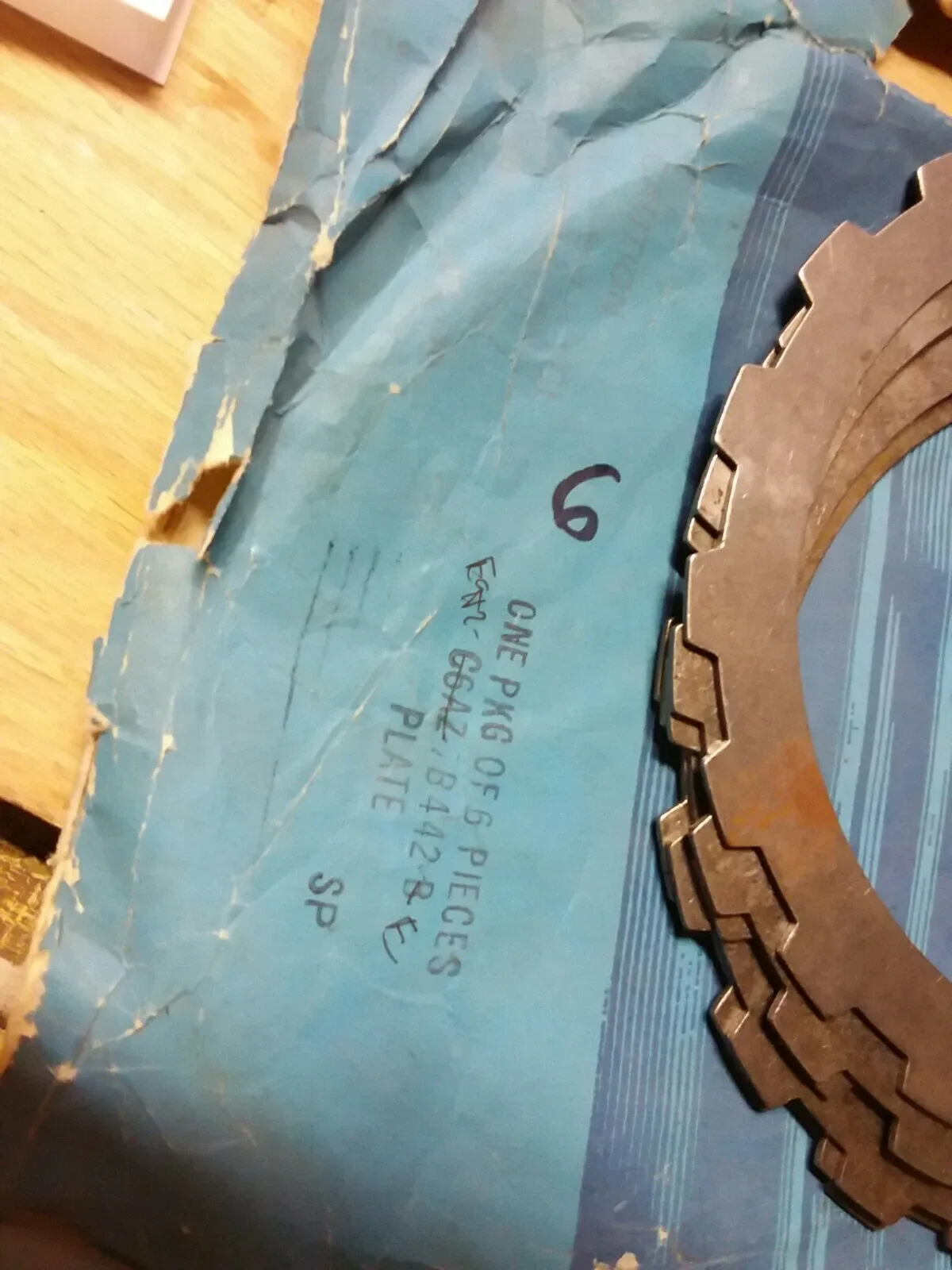 Ford C6 External Spline Clutch Plates C6AZ-7B442-B — Mustang & Torino image 2