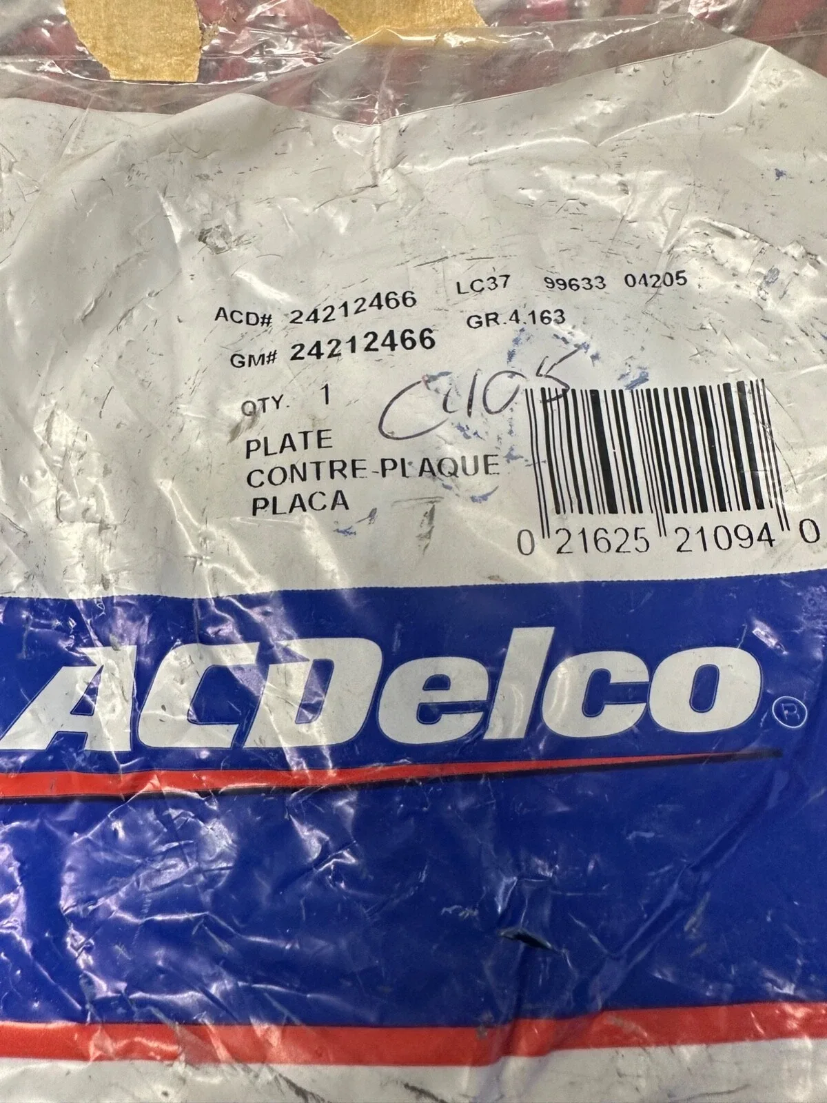 GM ACDelco Clutch Plate 24212466 image 2