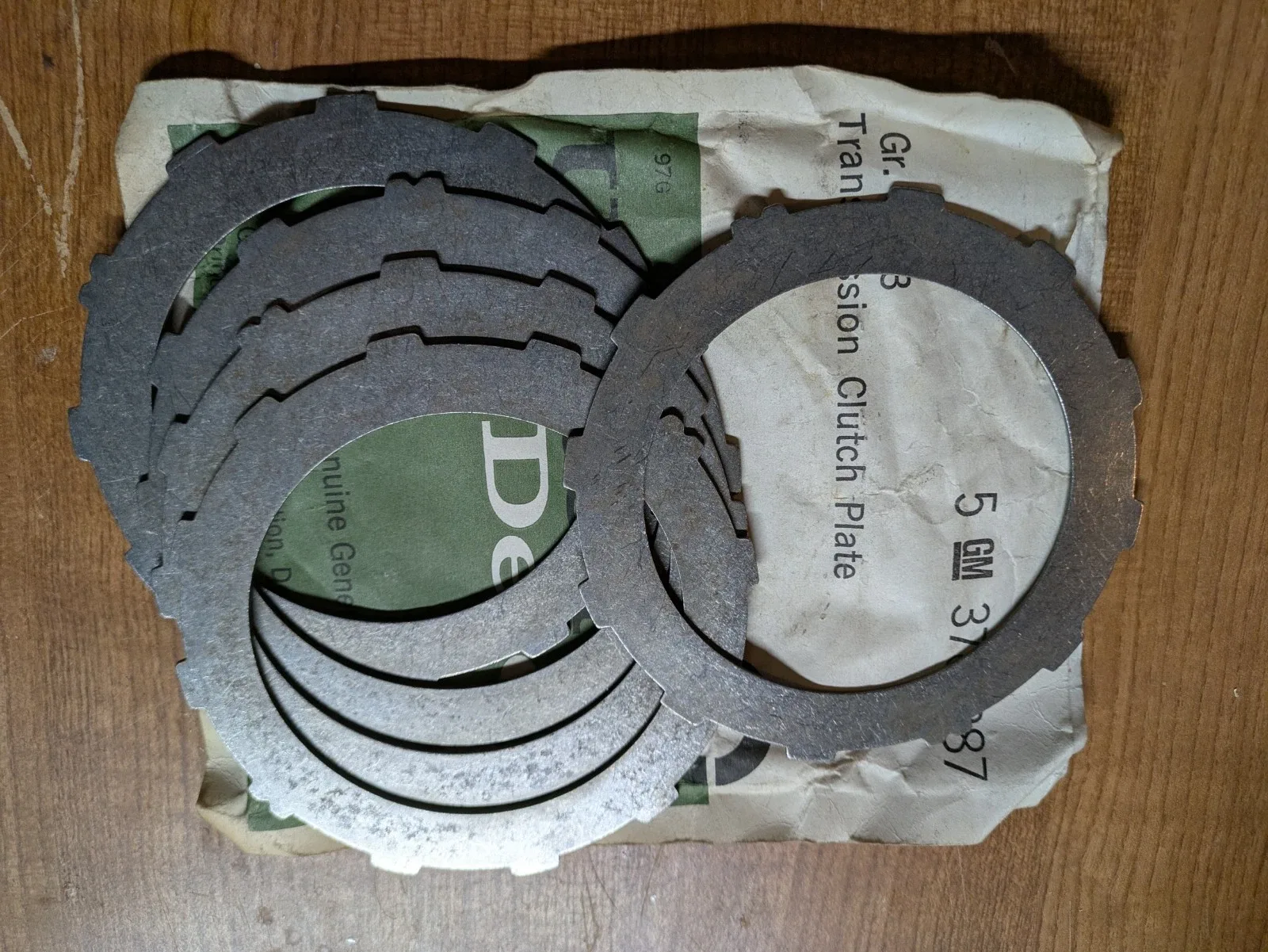 Delco Clutch Steel Plate 3782387 - Set of 5 image 2