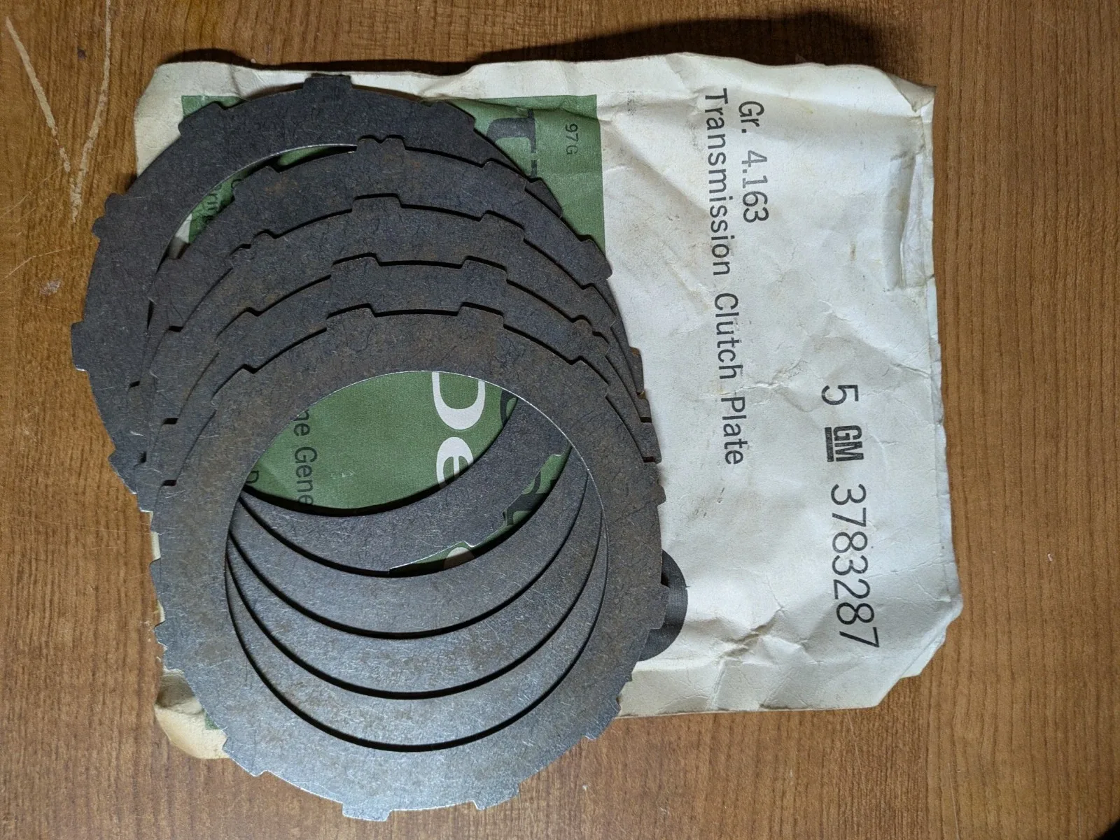 Delco Clutch Steel Plate 3782387 - Set of 5
