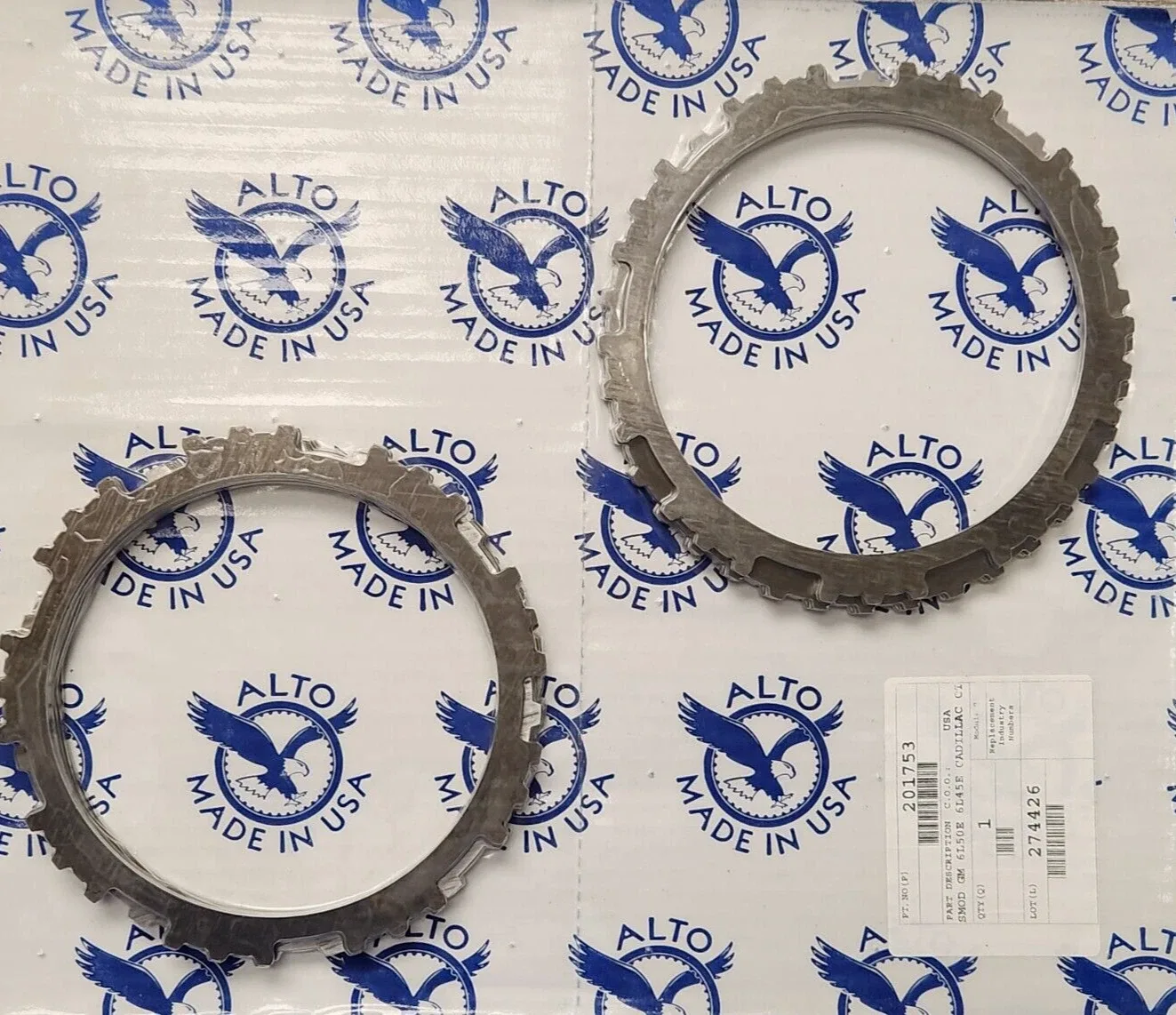 TJS Steel Clutch Plate Kit for GM 6L45e / 6L50e – MPN 6l45 6l45e steel kit image 2