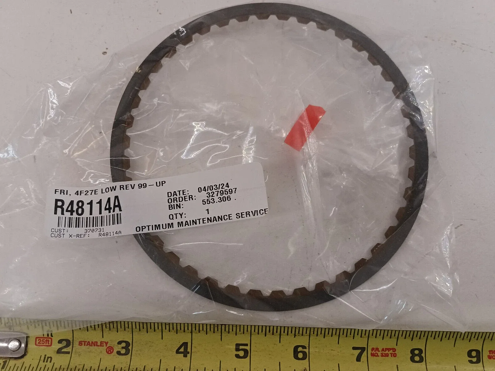R48114A 4F27E Clutch Ring Plate - Unbranded