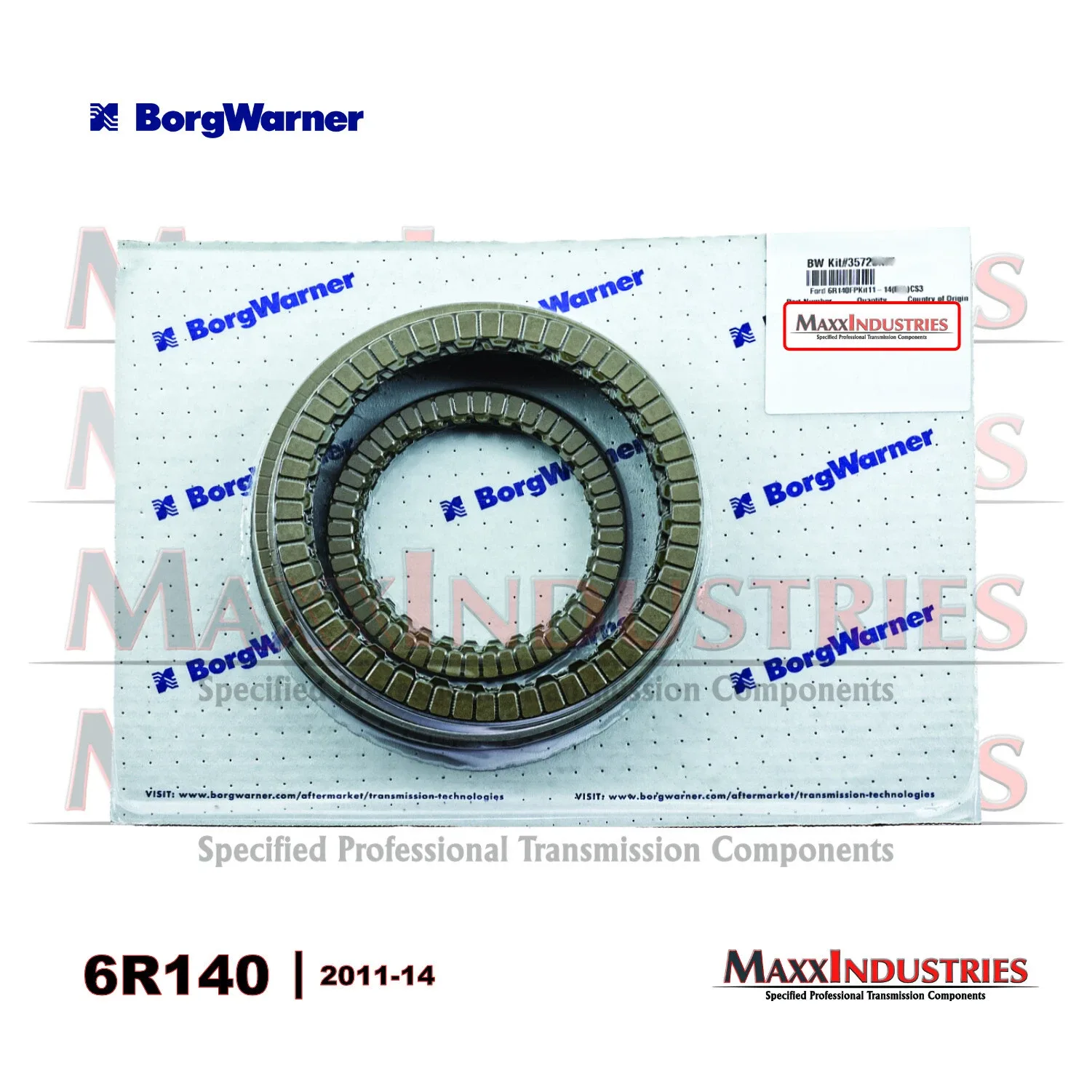2011-2014 6R140 Friction Clutch Kit BorgWarner 35722KIT image 2