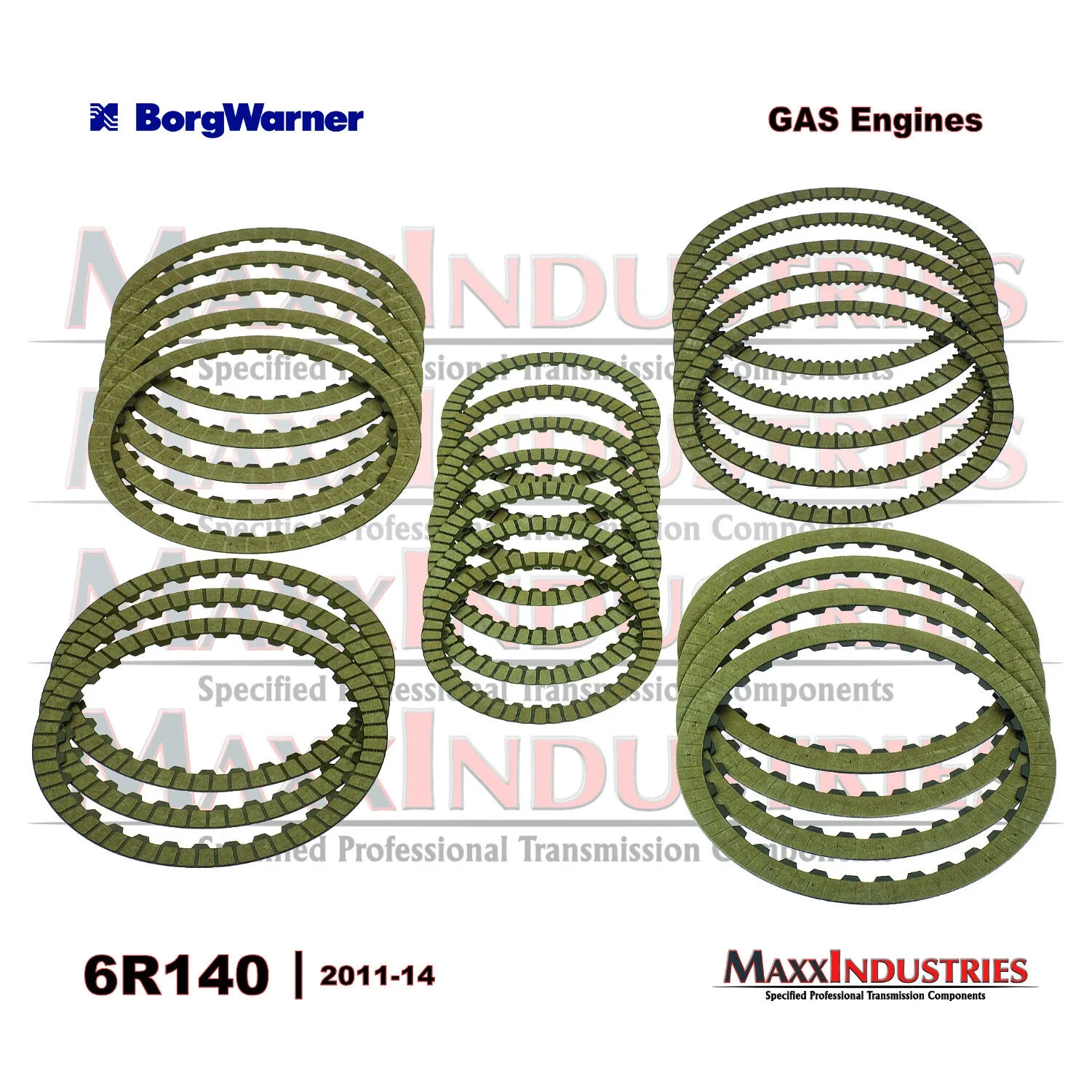 2011-2014 6R140 Friction Clutch Kit BorgWarner 35722KIT image 3