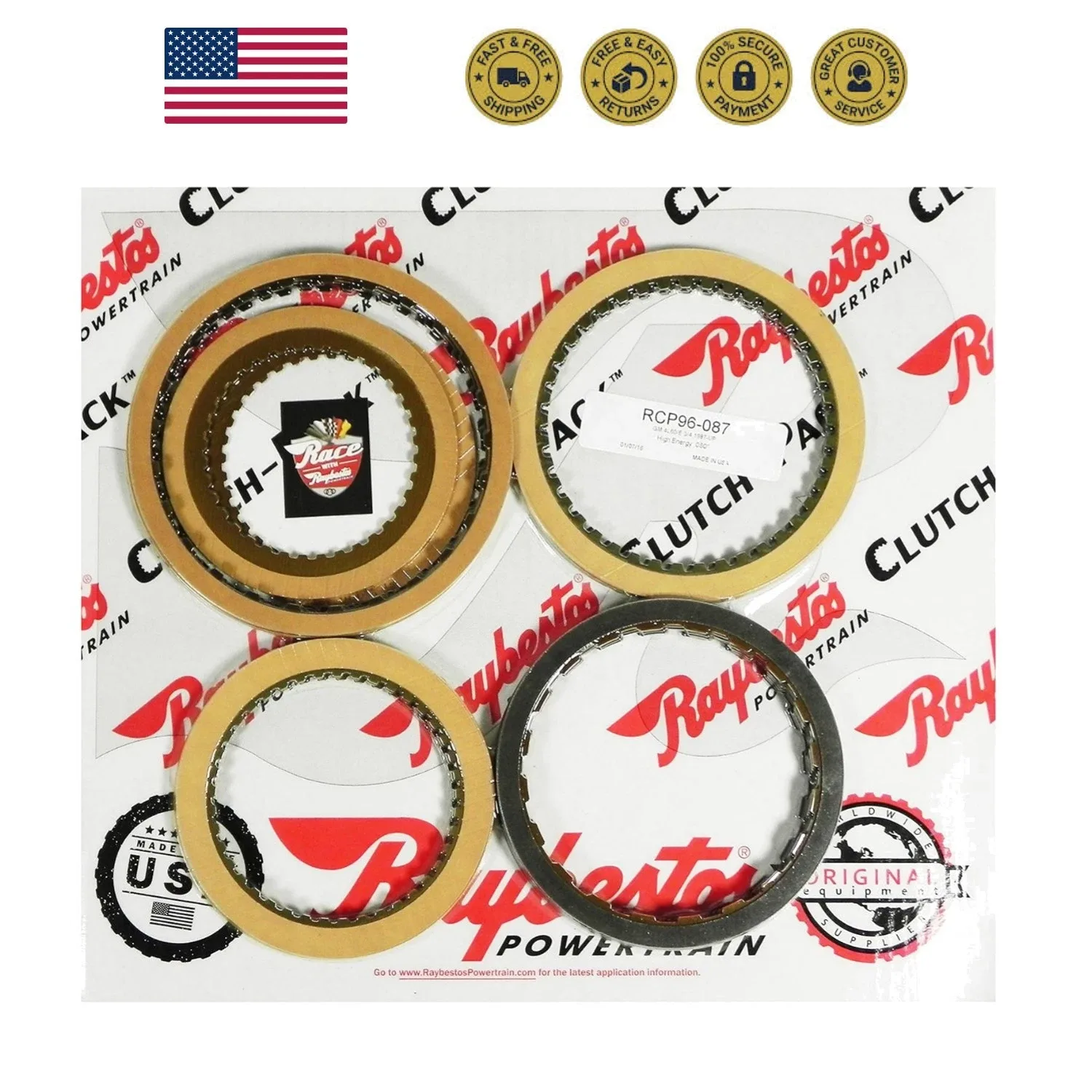 4L60E Clutch Pack (4L60E Transmission Clutch Pack) - High Energy Friction