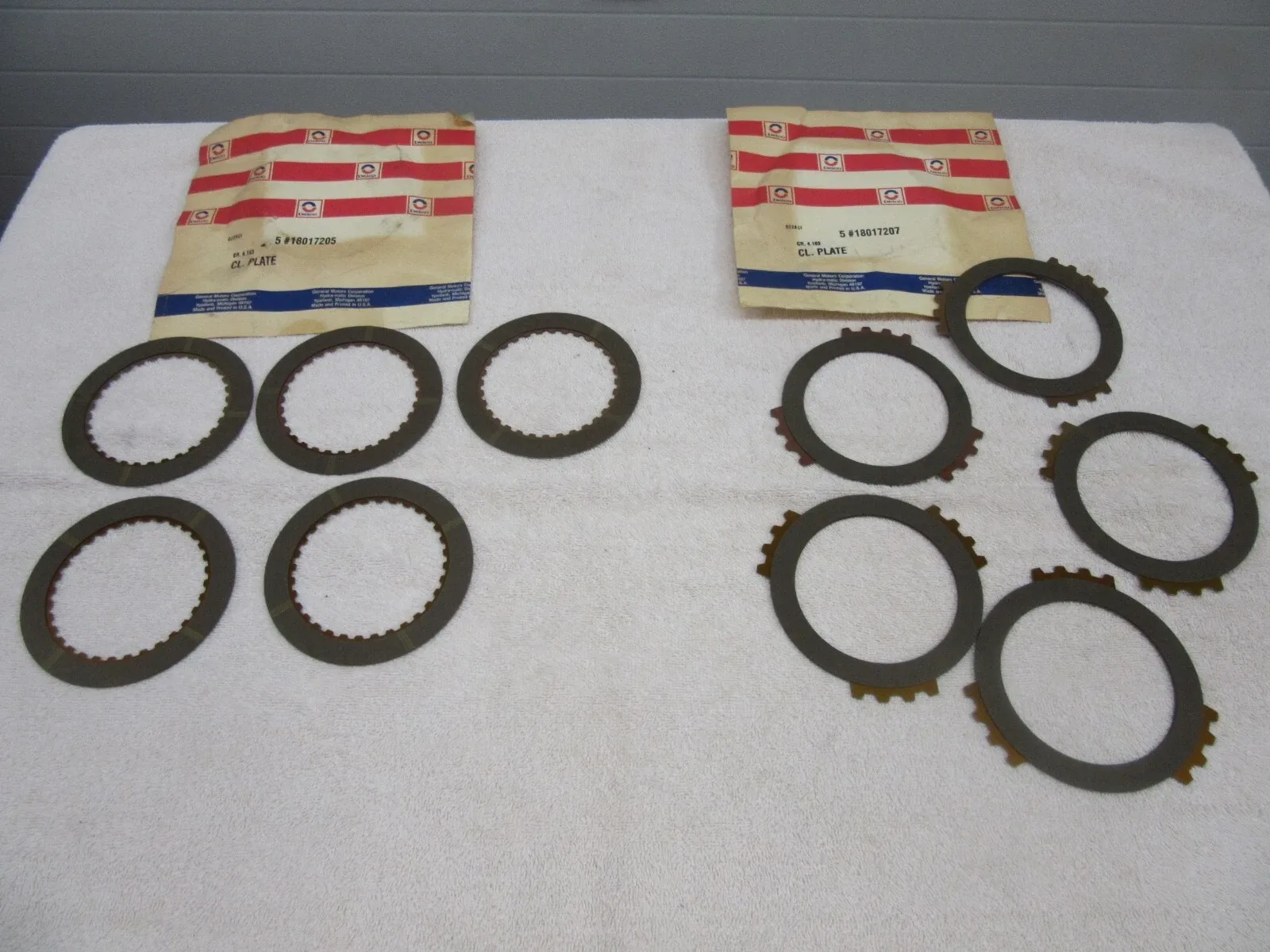 1989-1993 GM 3rd Clutch Steel Plate Set — MPN 18017205 / 18017207