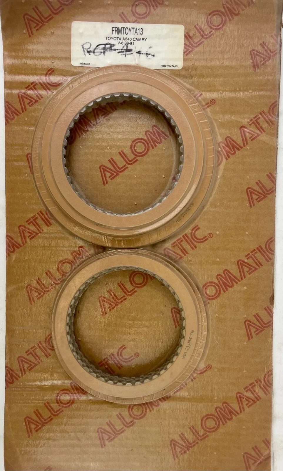 1988-1991 Camry V6 A540 Friction Module (A540) - Allomatic
