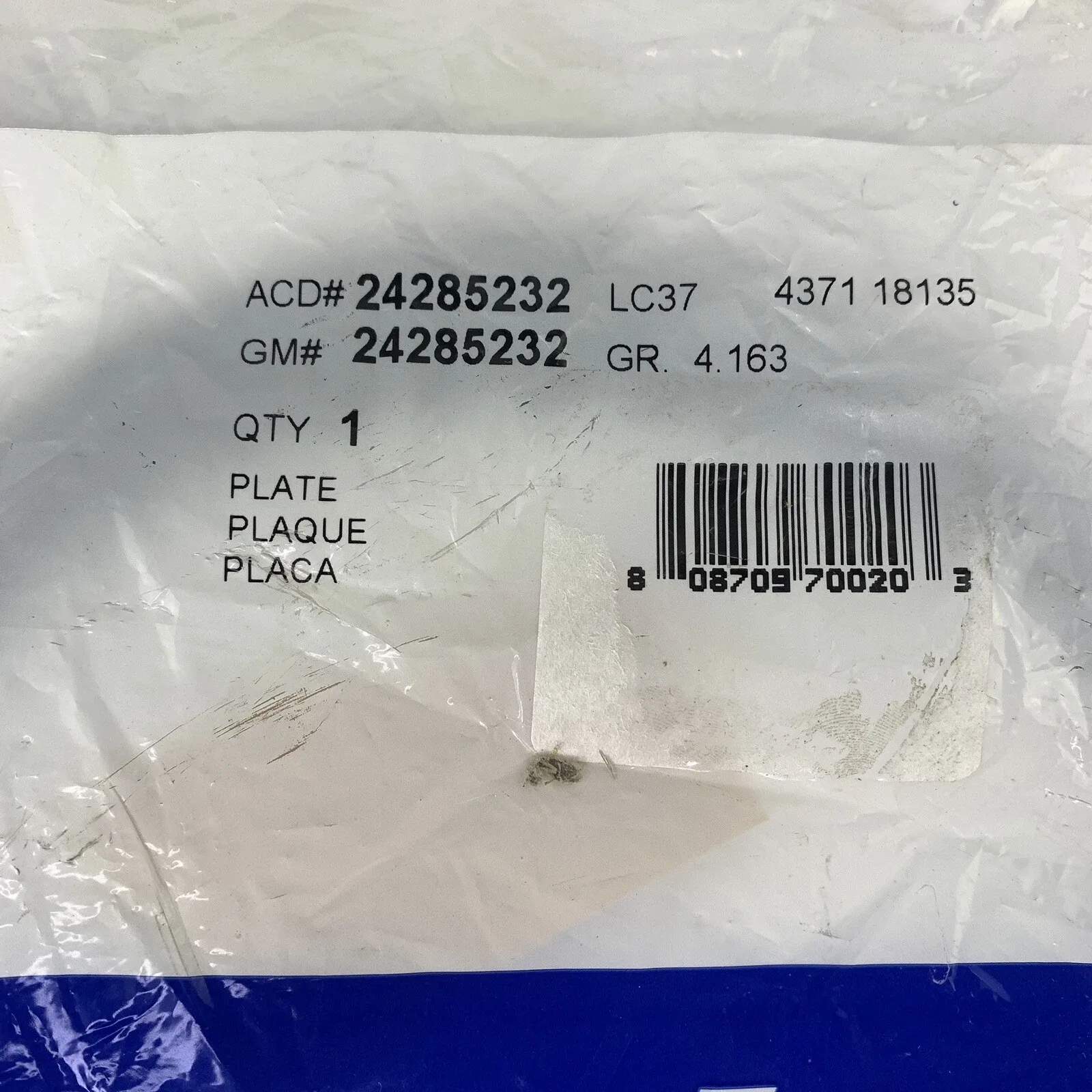 2018 Cadillac/Chevrolet/GMC Automatic Transmission Clutch Plate 24285232 image 2