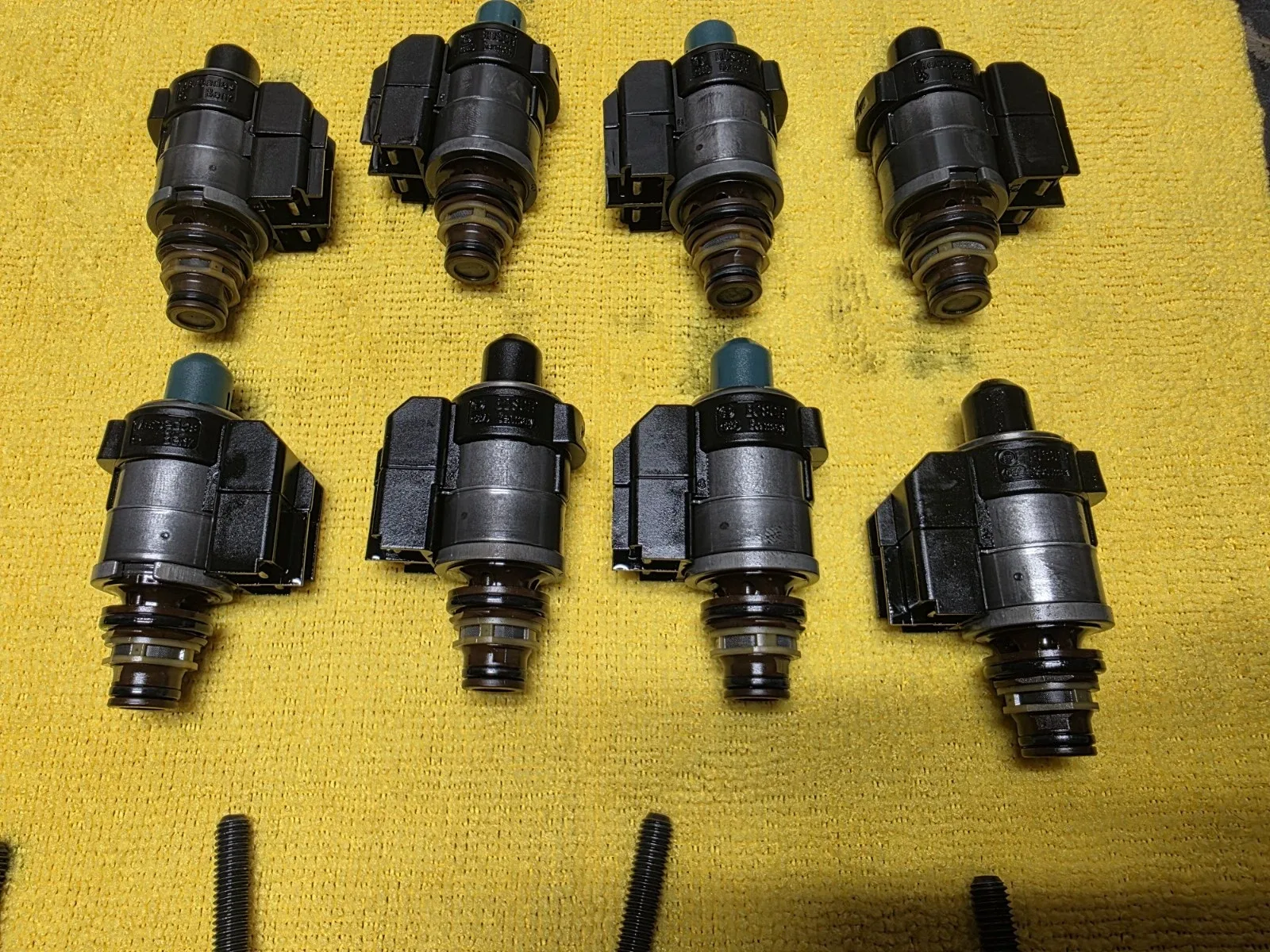 Mercedes SL550 E350 CLS550 722.9 7G Tronic Valve Body Solenoid Set of 8 OEM image 3