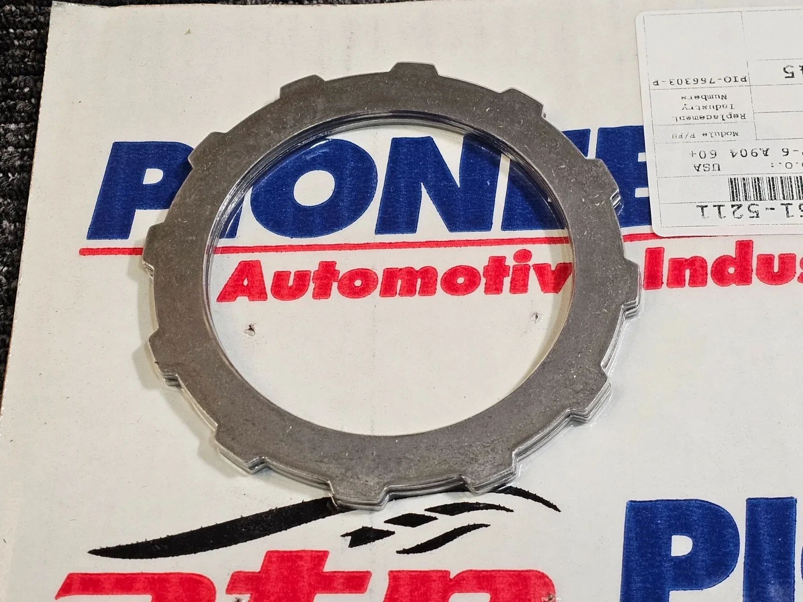 Pioneer 027751-5211 Auto Transmission Clutch Plate PIO-766303-PO image 3