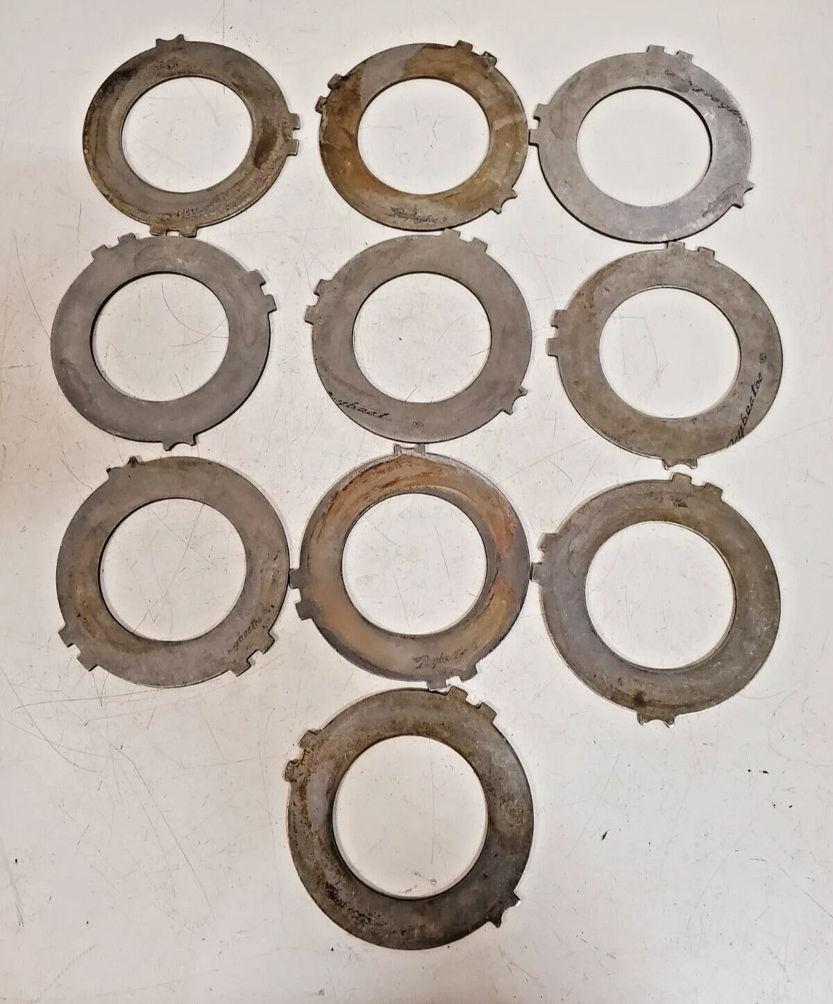 Raybestos Steel Clutch Plates 5.5" OD x 3.5" ID — 10 Qty