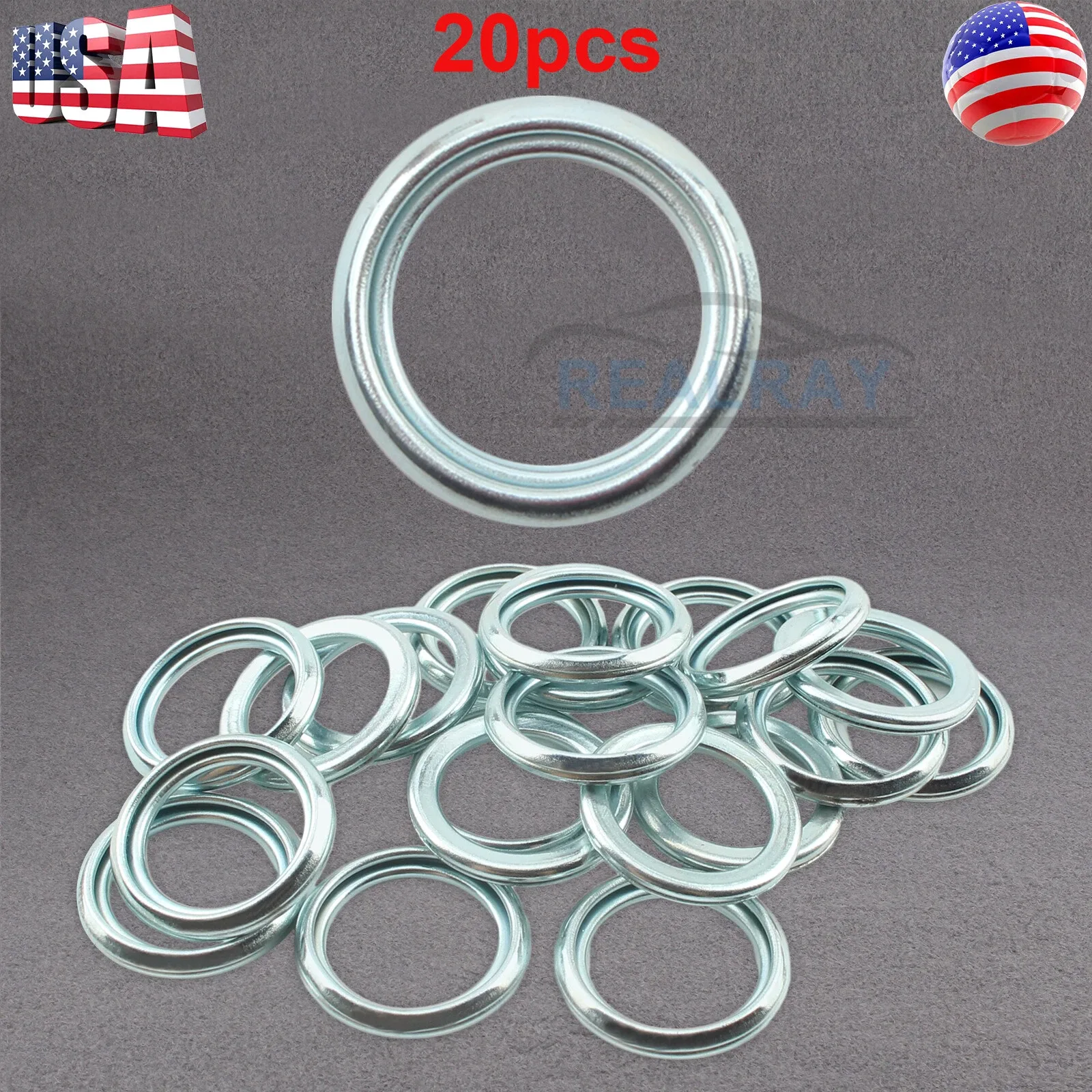 20 PCS Oil Transmission Pan Drain Plug Gasket Fits For Toyota Lexus 35178-30010 image 2