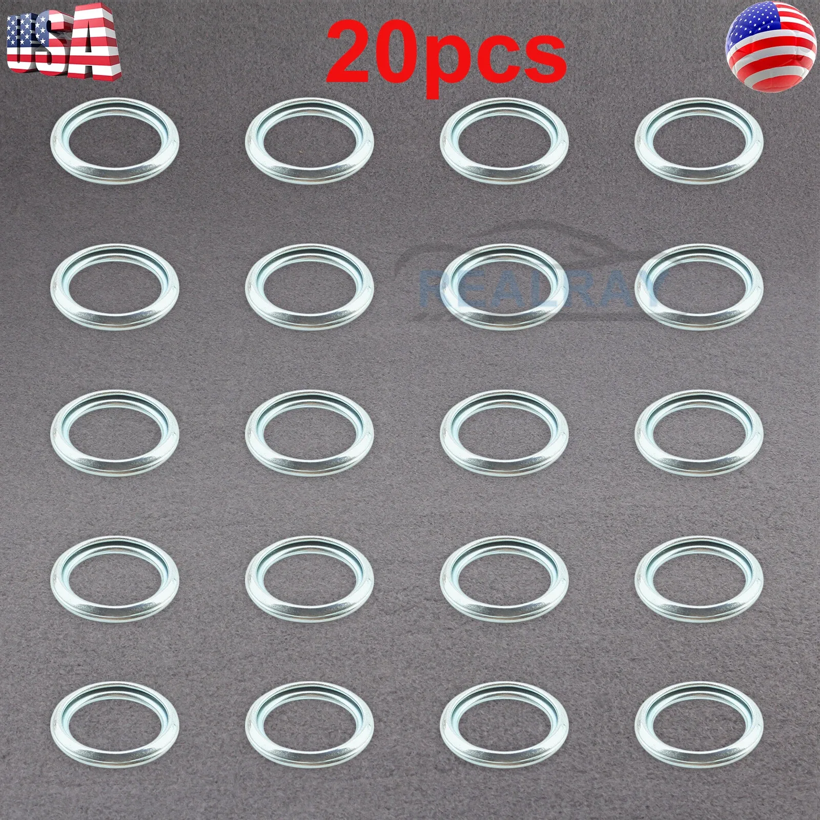 20 PCS Oil Transmission Pan Drain Plug Gasket Fits For Toyota Lexus 35178-30010 image 4