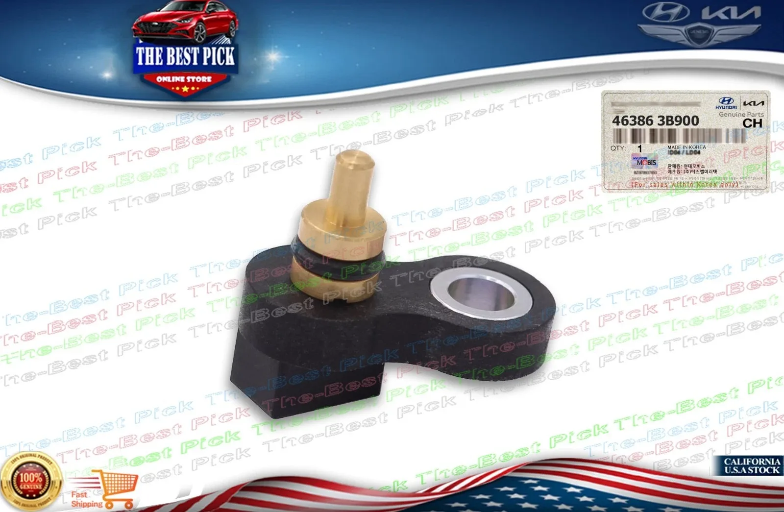 GENUINE AUTO TRANSMISSION OIL TEMPERATURE SENSOR VARIOUS HYUNDAI KIA 463863B900 image 3