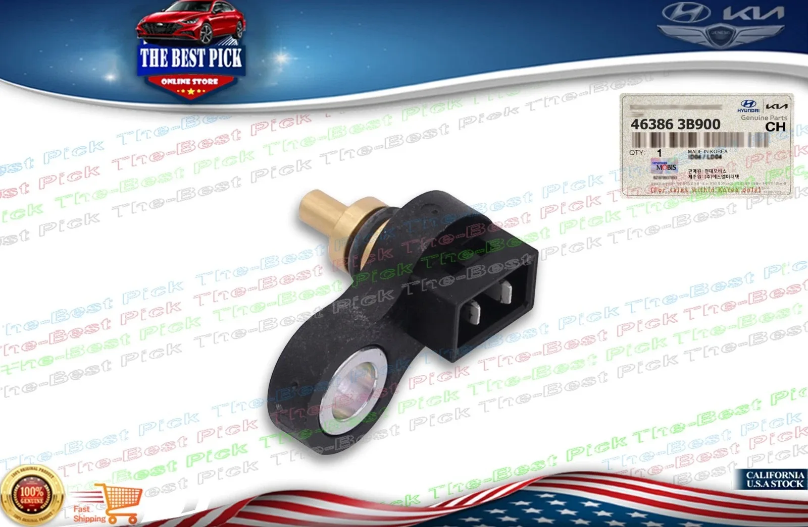 GENUINE AUTO TRANSMISSION OIL TEMPERATURE SENSOR VARIOUS HYUNDAI KIA 463863B900 image 4